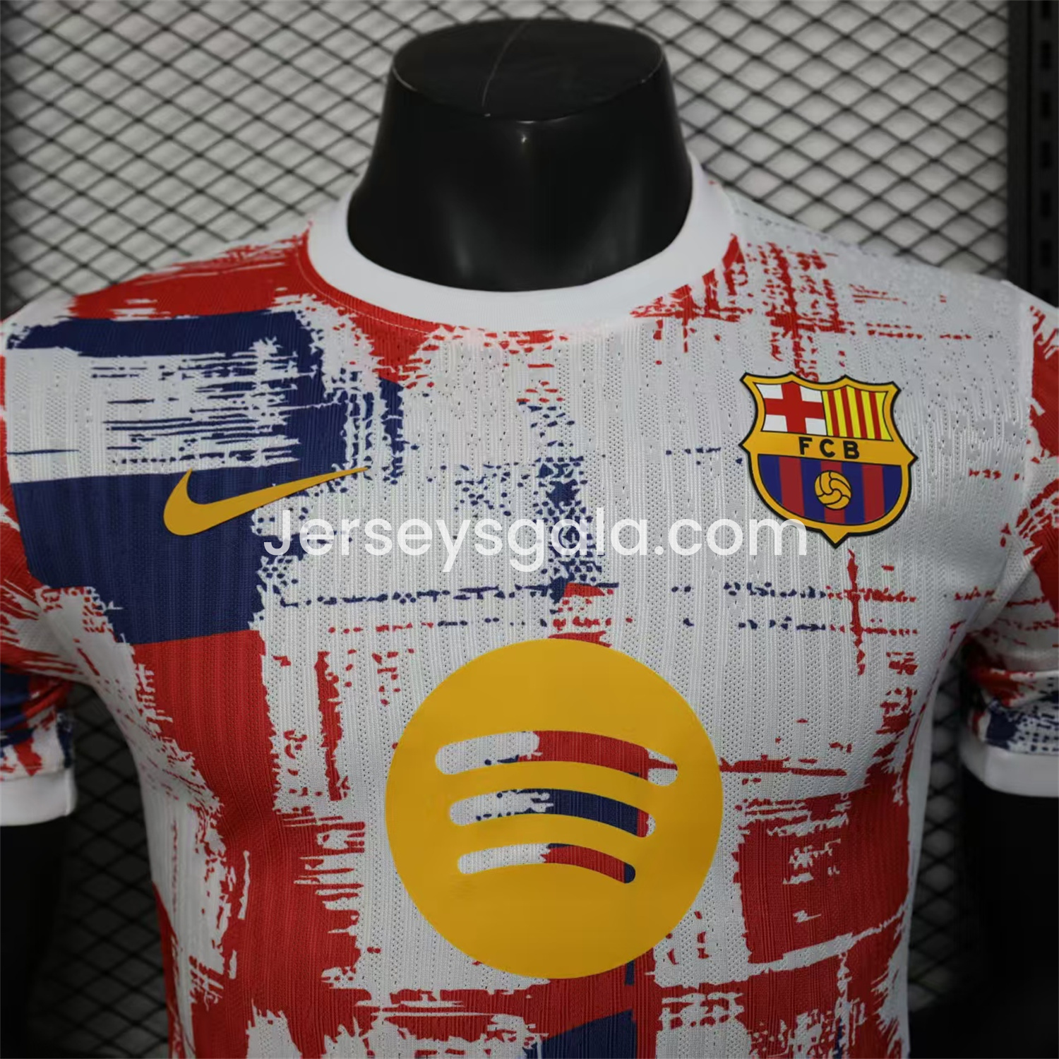 B.A.R.S.A 25-26 Red & Blue & White Special Edition Jersey - Player Version - SOCCERDEALSHOP