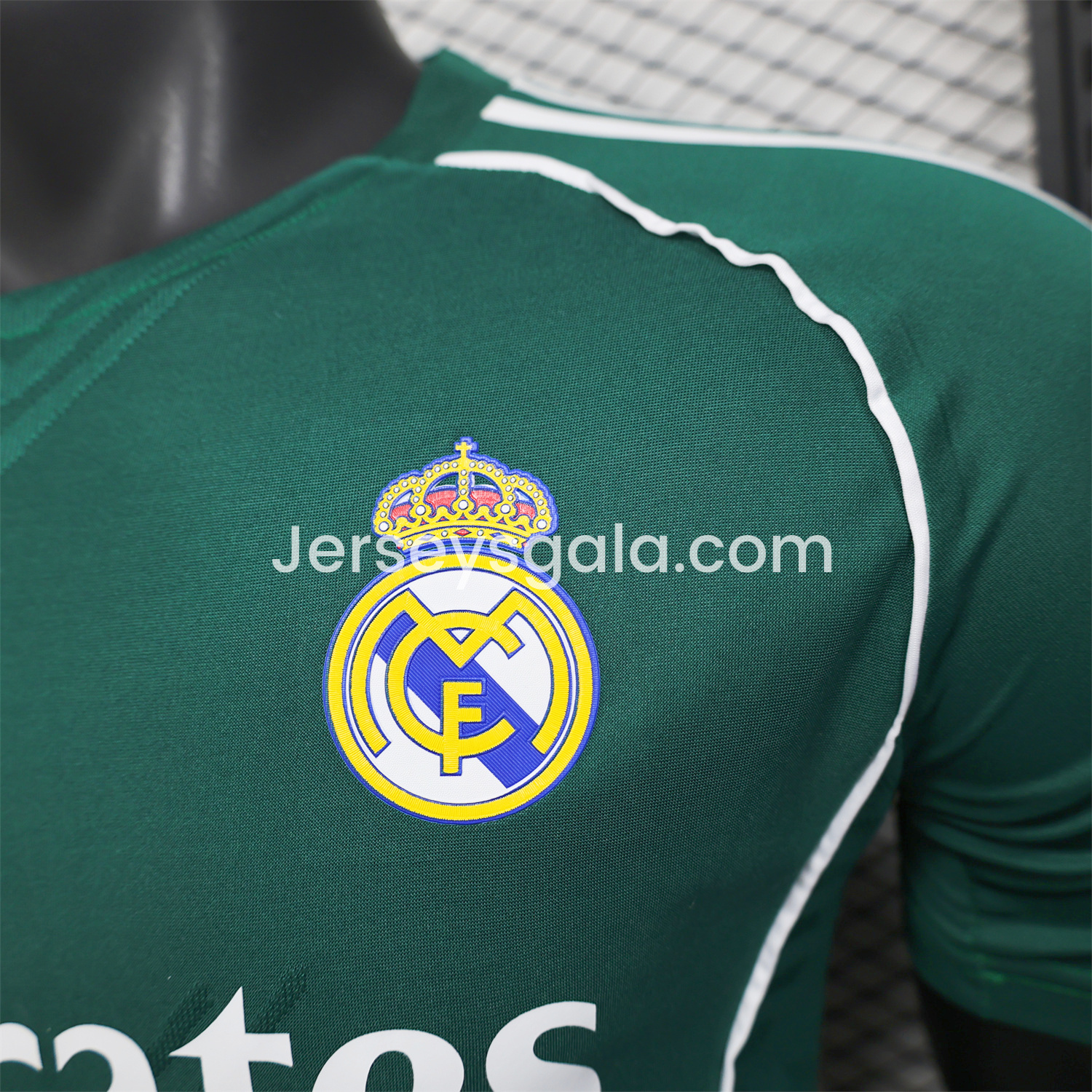 Real Madrid 25-26 Green Teamgeist Collar Special Edition Jersey - Player Version - SOCCERDEALSHOP