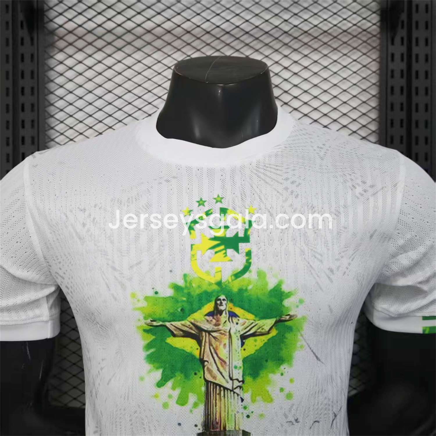 Brazil 25-26 Christ the Redeemer Statue White Jersey - Player Version - SOCCERDEALSHOP