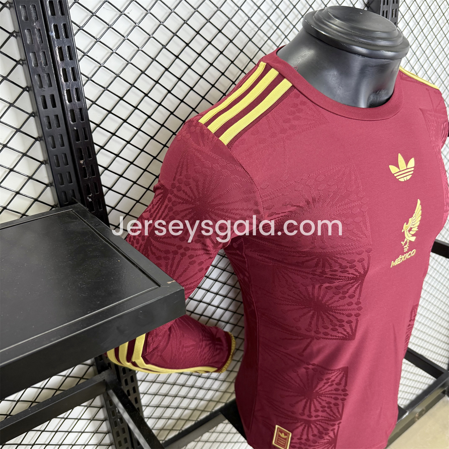 Mexico 2025 Gold Cup Red Long Sleeves Jersey - Player Version - SOCCERDEALSHOP
