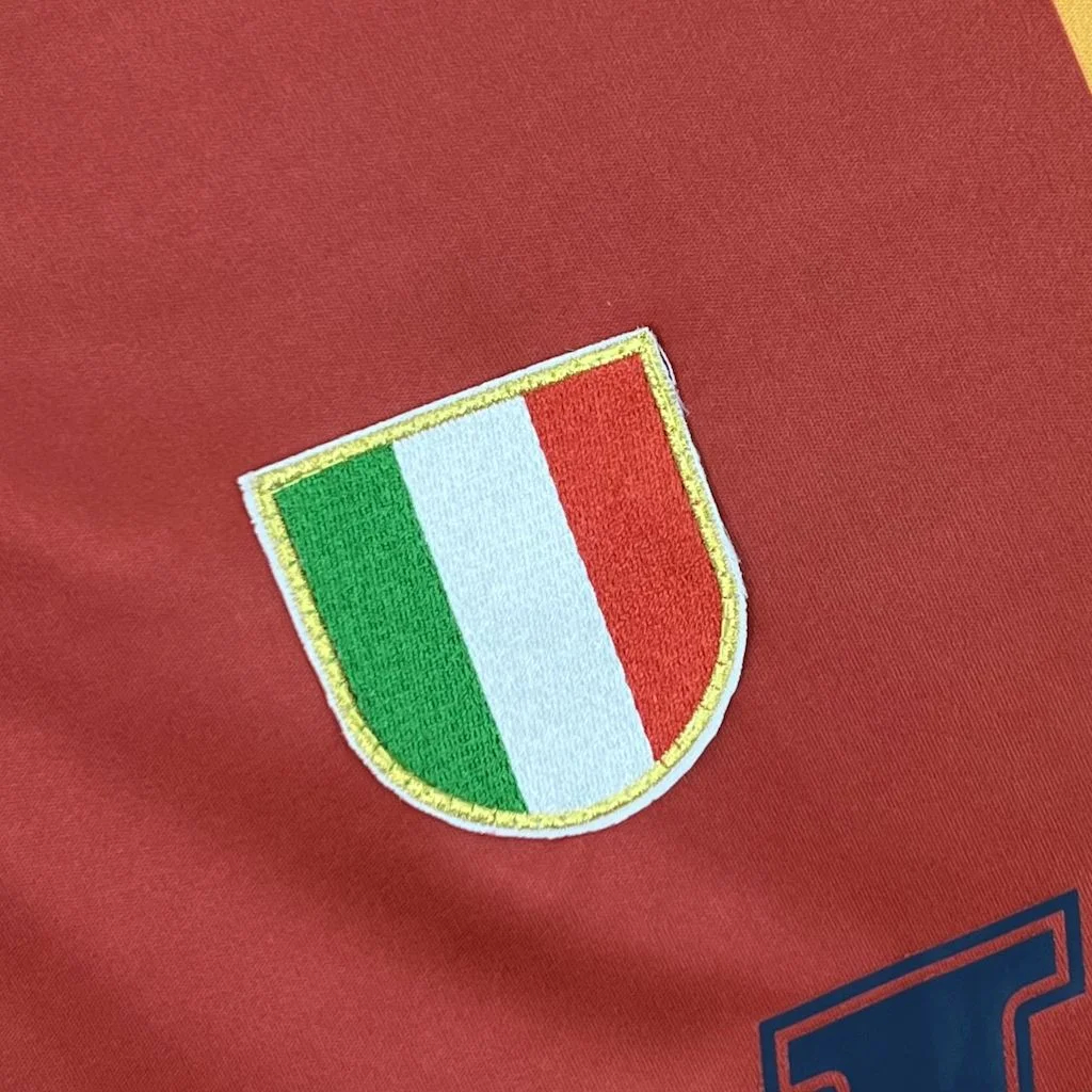 Retro Roma 2001-02 Home Long Sleeves Jersey - SOCCERDEALSHOP