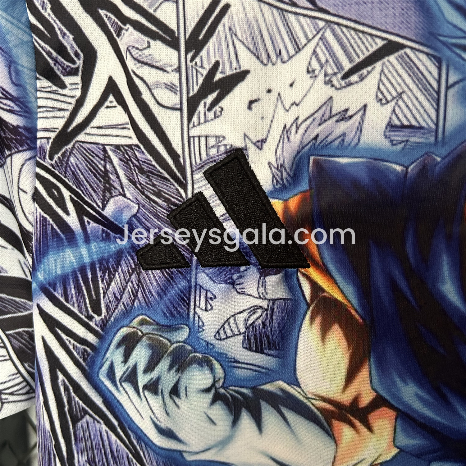 Japan 25-26 Blue Goku Black & White Background Special Jersey - Fans Version - SOCCERDEALSHOP