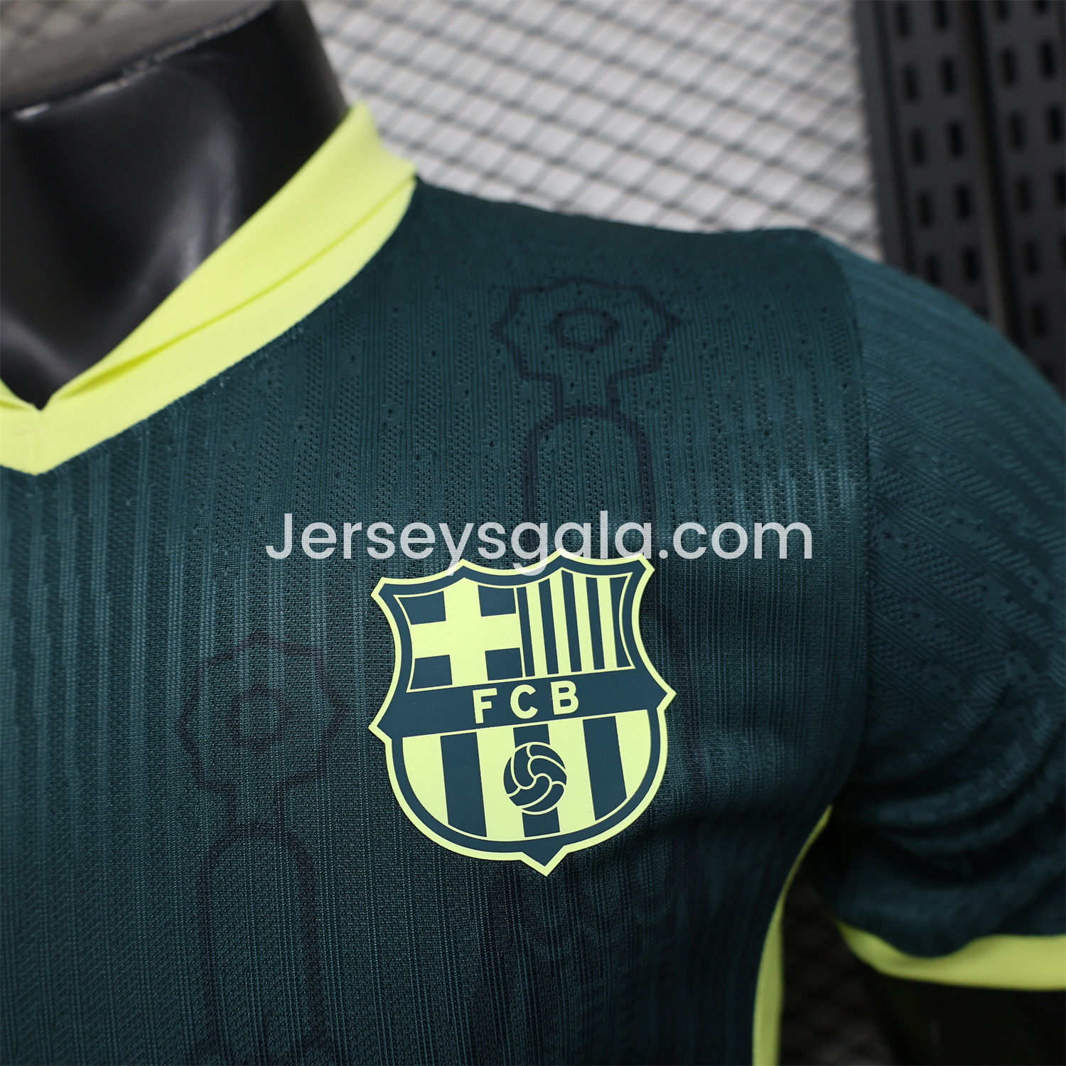 B.A.R.S.A 25-26 Green & Yellow Special Edition Jersey - Player Version - SOCCERDEALSHOP