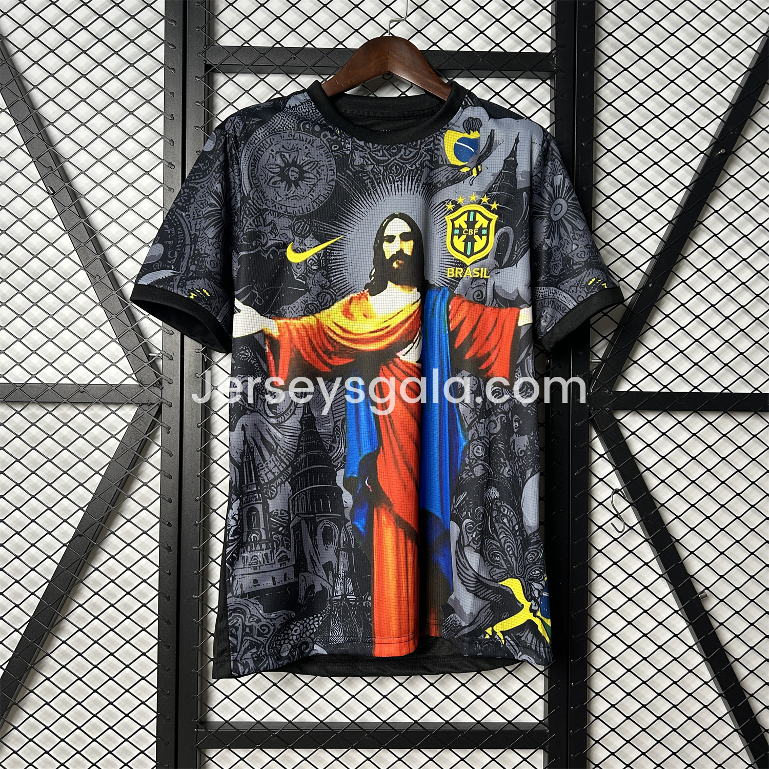 Brazil 25-26 Colorful Jesus Statue Special Jersey - Fans Version - SOCCERDEALSHOP