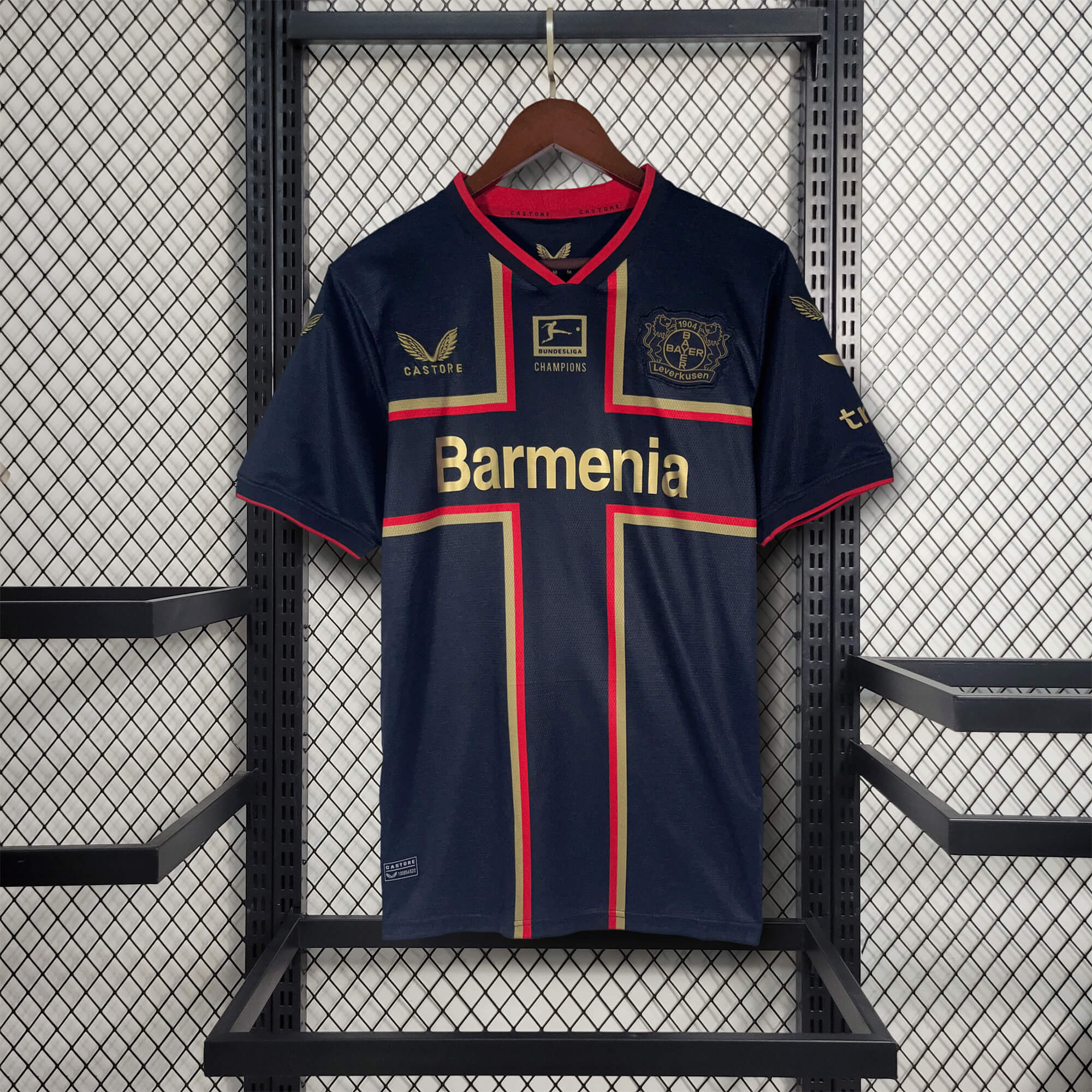 Bayer 04 Leverkusen 23-24 Black & Gold Champion Edition Jersey - Fans Version - SOCCERDEALSHOP