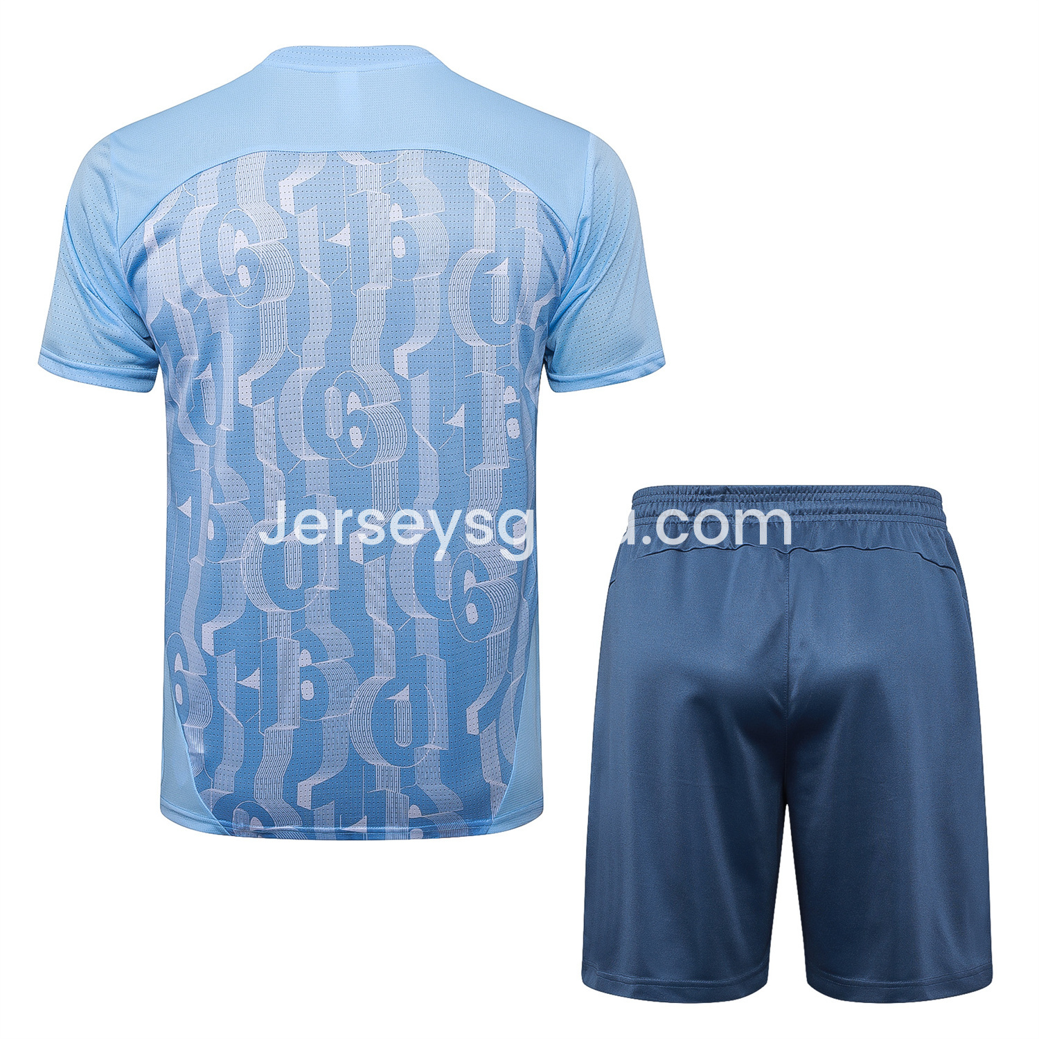 Manchester City 24-25 Short-Sleeve Training Set - Light Blue - SOCCERDEALSHOP