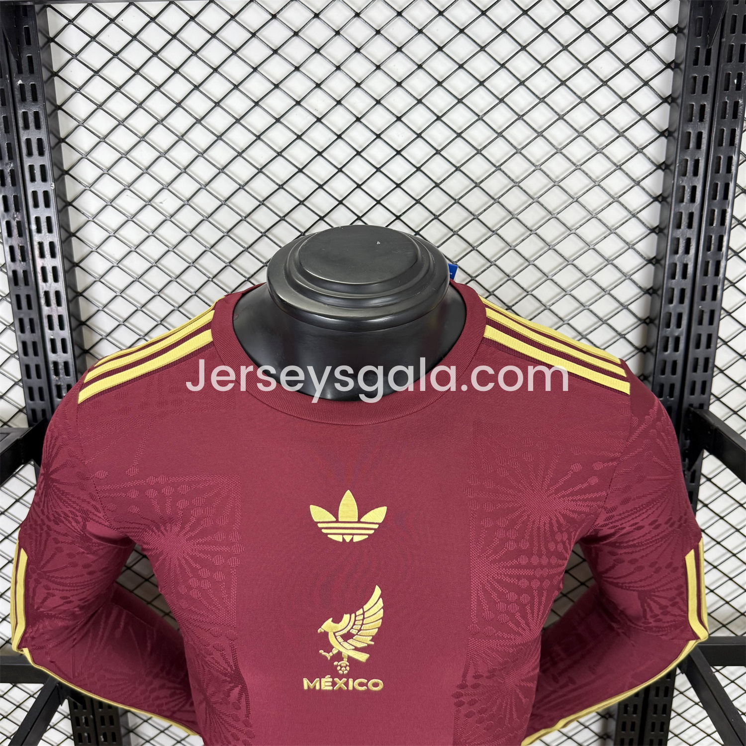 Mexico 2025 Gold Cup Red Long Sleeves Jersey - Player Version - SOCCERDEALSHOP