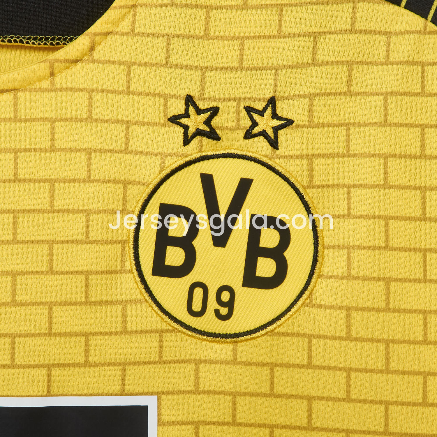 Dortmund 25-26 Pre-Match Training Yellow Brickwork Pattern Jersey - Fans Version - SOCCERDEALSHOP