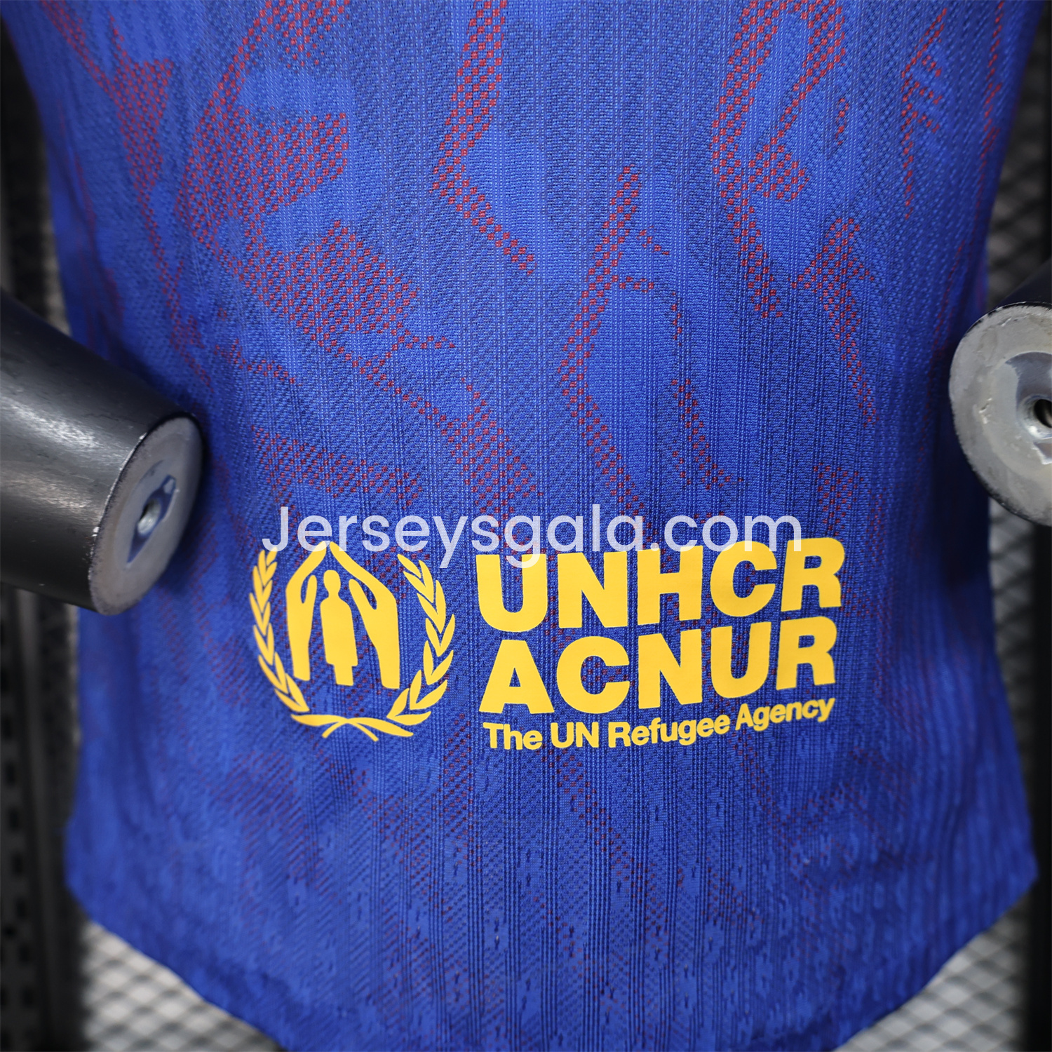 B.A.R.S.A 25-26 Blue Gradient and Red Shaped Pattern Pattern Jersey - Player Version - SOCCERDEALSHOP