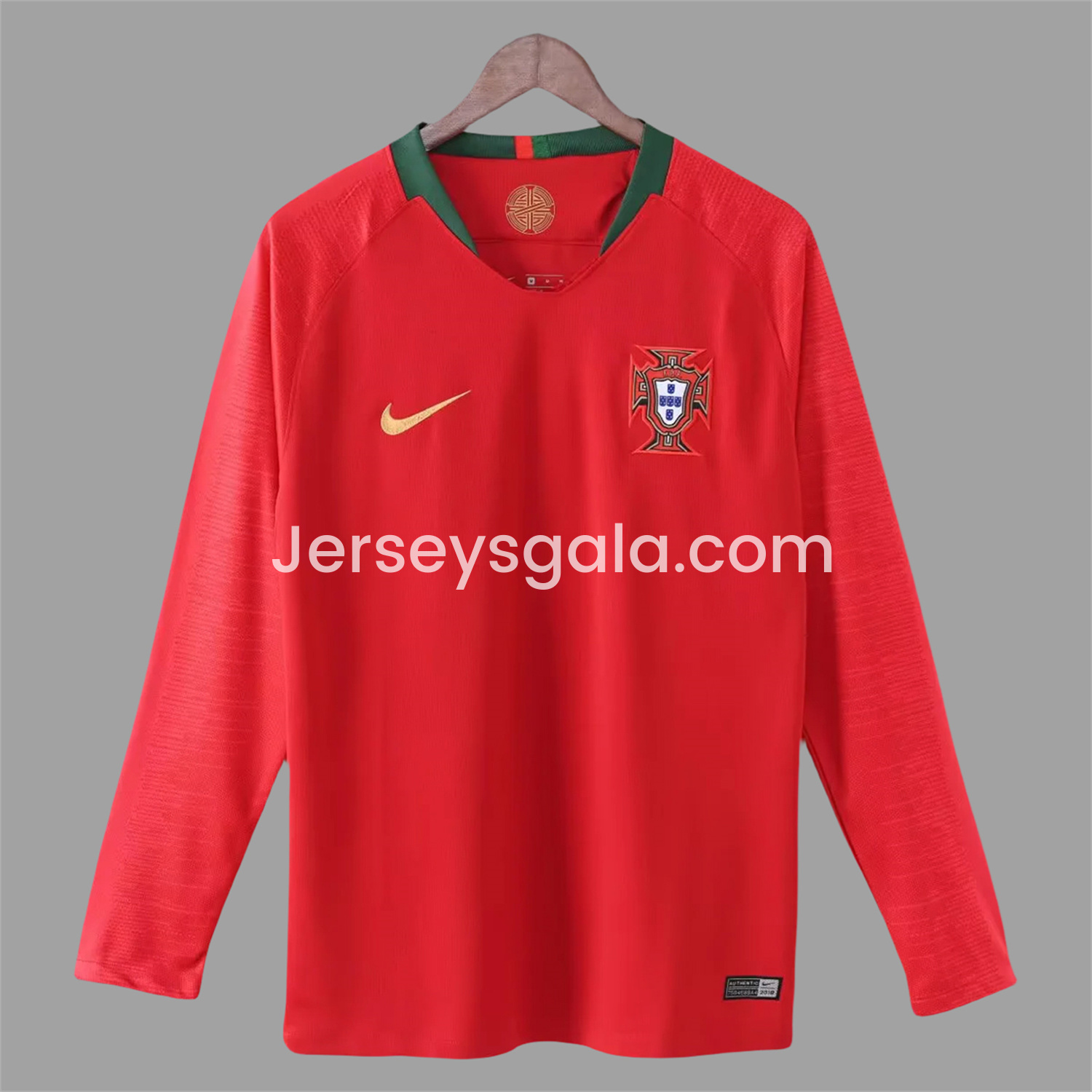 Retro Portugal 2018 Home Long Sleeves Jersey - SOCCERDEALSHOP