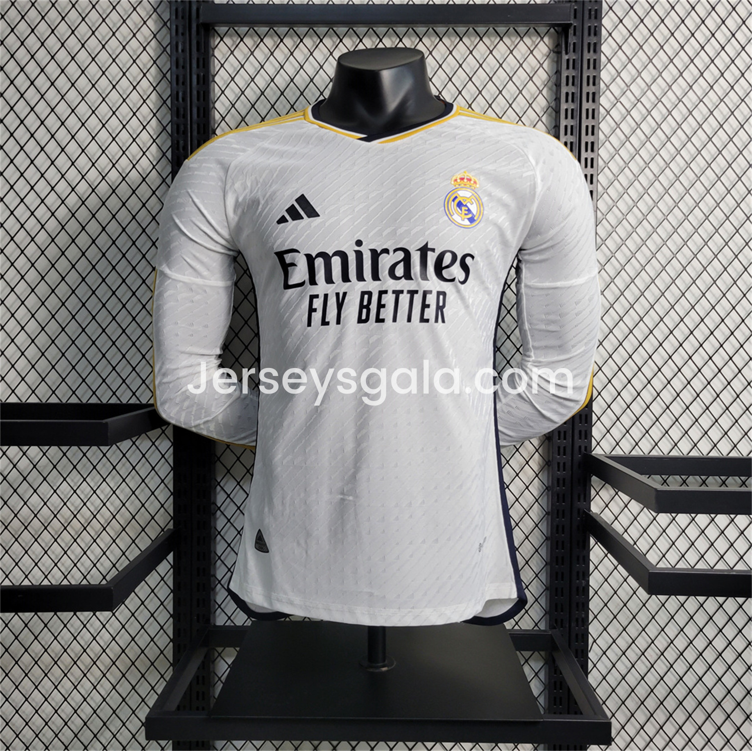 Retro Real Madrid 2023-24 Home Long Sleeves Jersey - Player Version - SOCCERDEALSHOP
