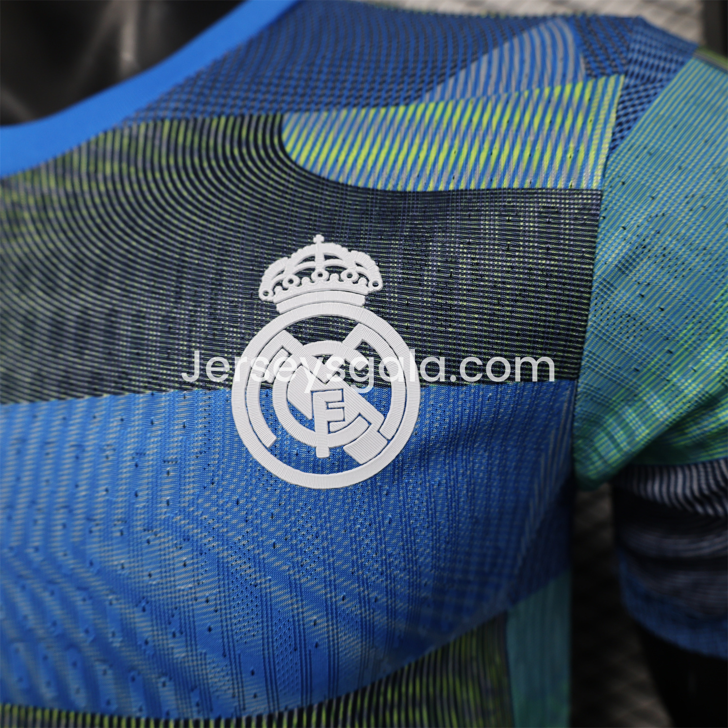 Real Madrid 25-26 Blue Pre-Match Traning Jersey - Player Version - SOCCERDEALSHOP