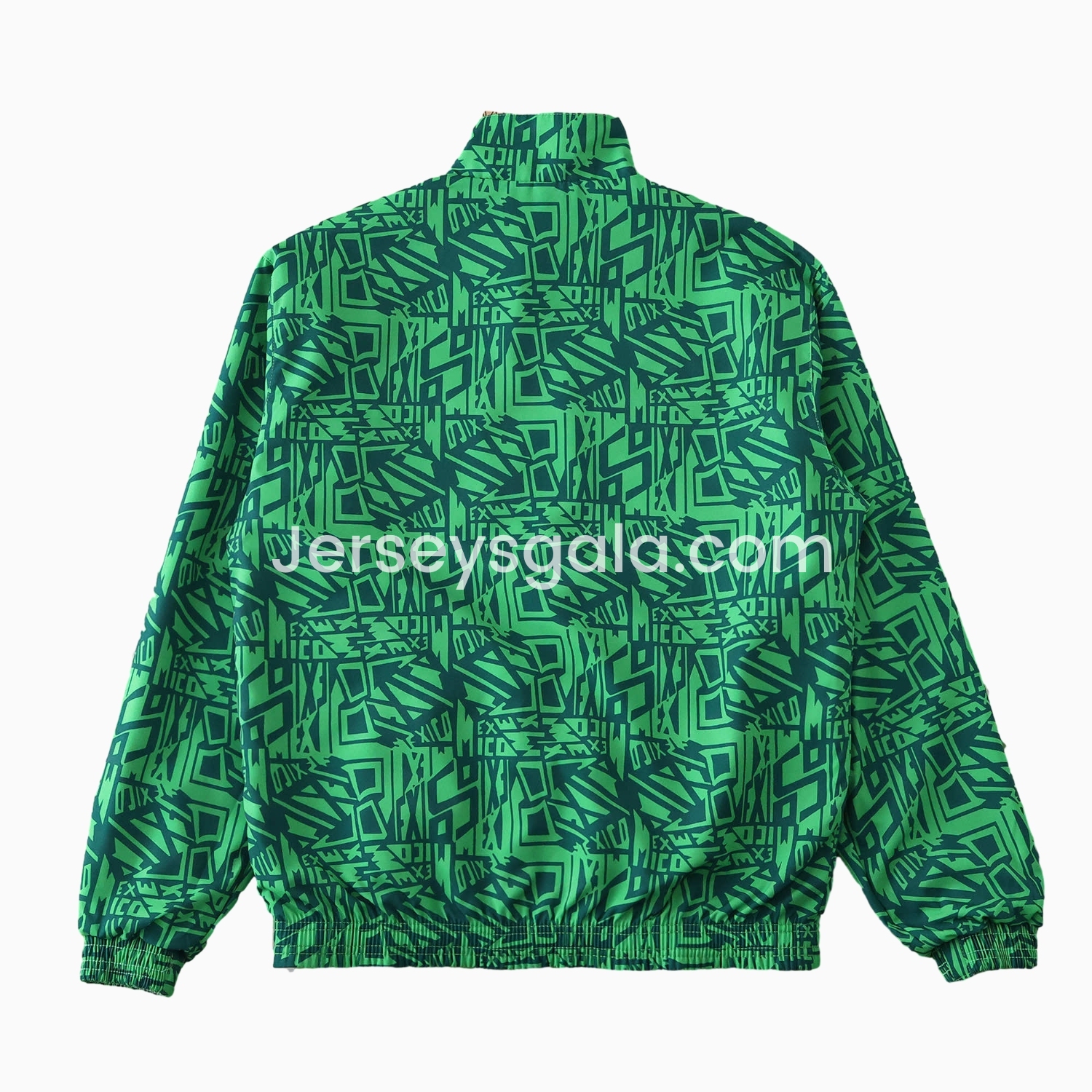 Retro Mexico 1994 Retro Style Double Sided Reversible Windbreaker - Green & Grey - SOCCERDEALSHOP