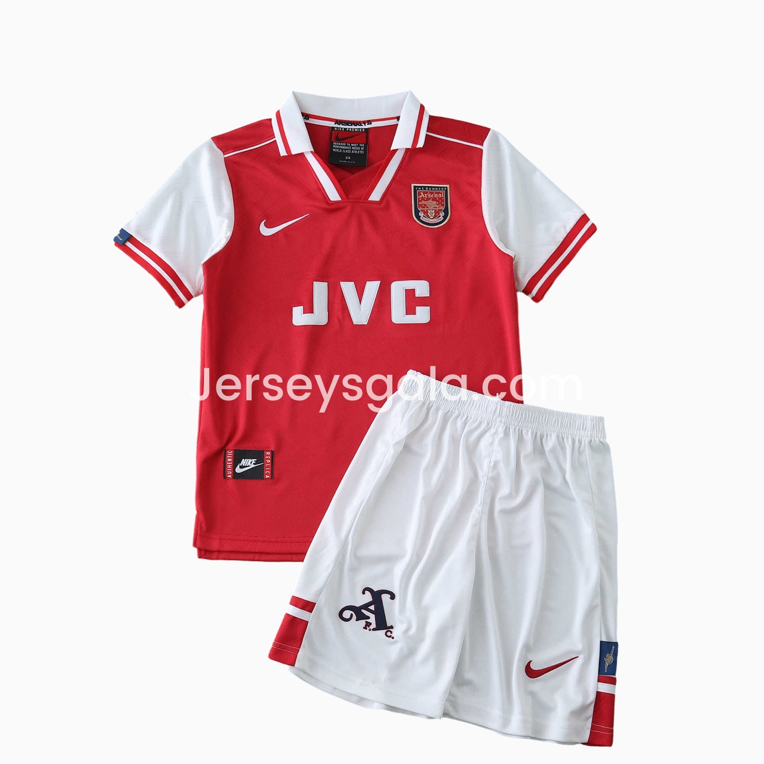 Retro Arsenal 1996-97 Home Kids Kit - SOCCERDEALSHOP