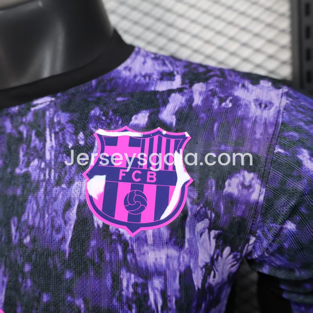 B.A.R.S.A 25-26 Purple Rock Pattern Jersey - Player Version - SOCCERDEALSHOP