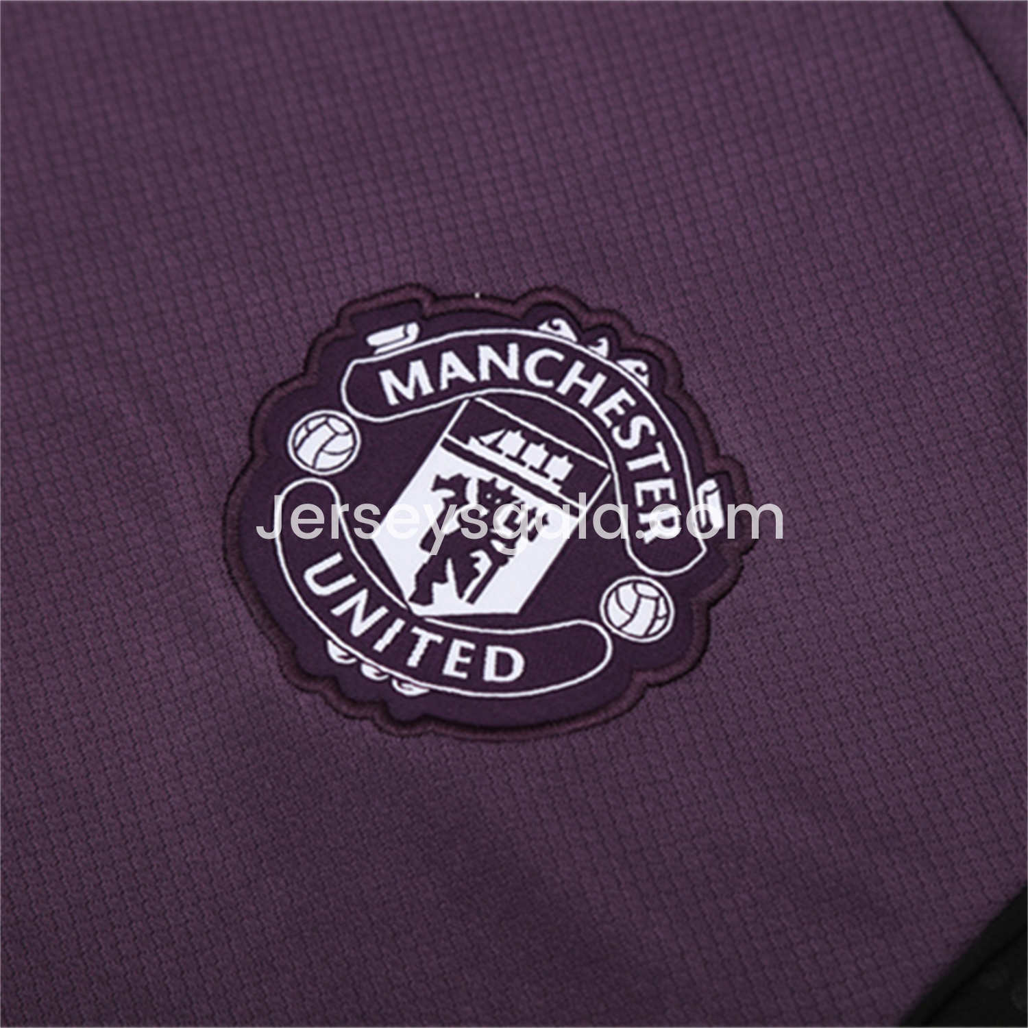 Manchester United 25-26 Kids Short-Sleeve Training Set - Purple Top & Black shorts - SOCCERDEALSHOP