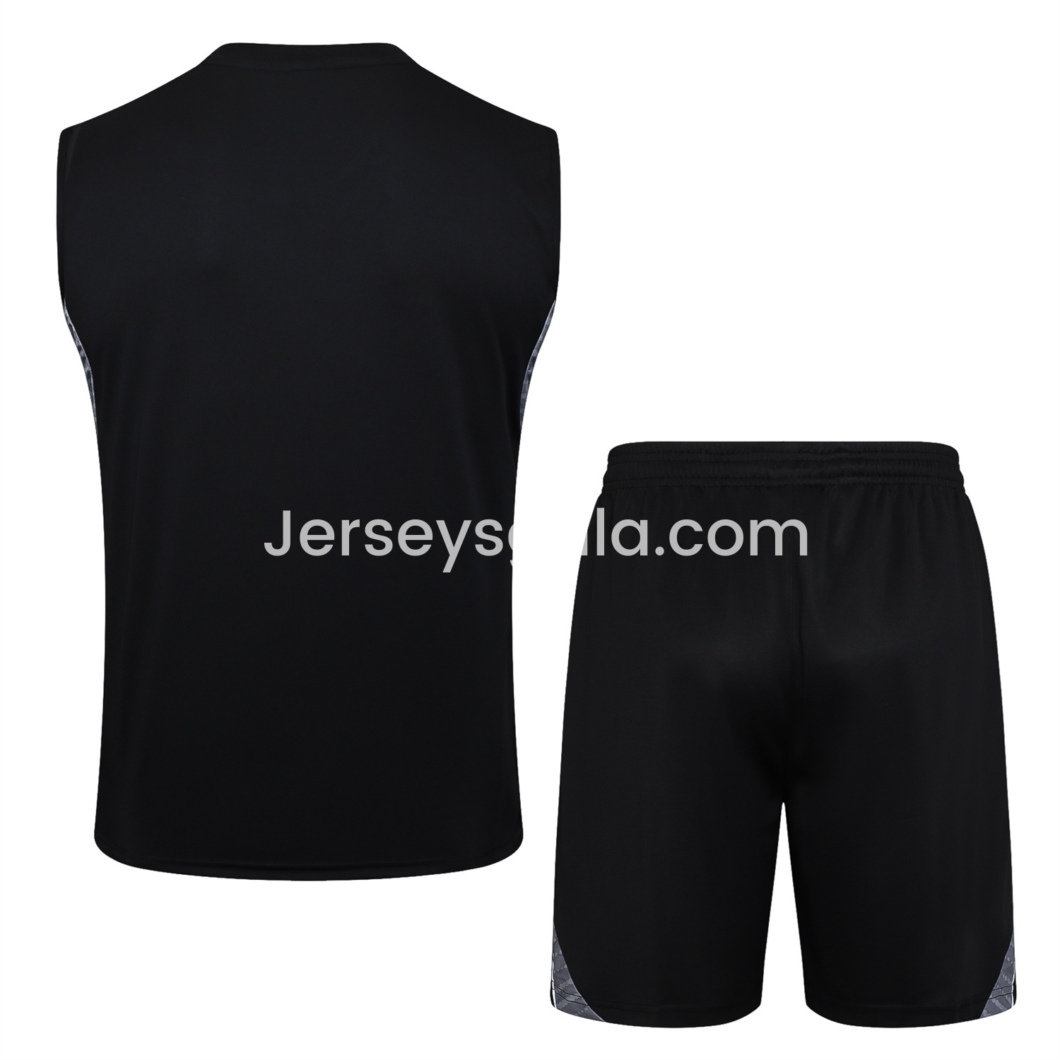 Real Madrid 25-26 Vest Training Set - Black Vest and Black Shorts - SOCCERDEALSHOP