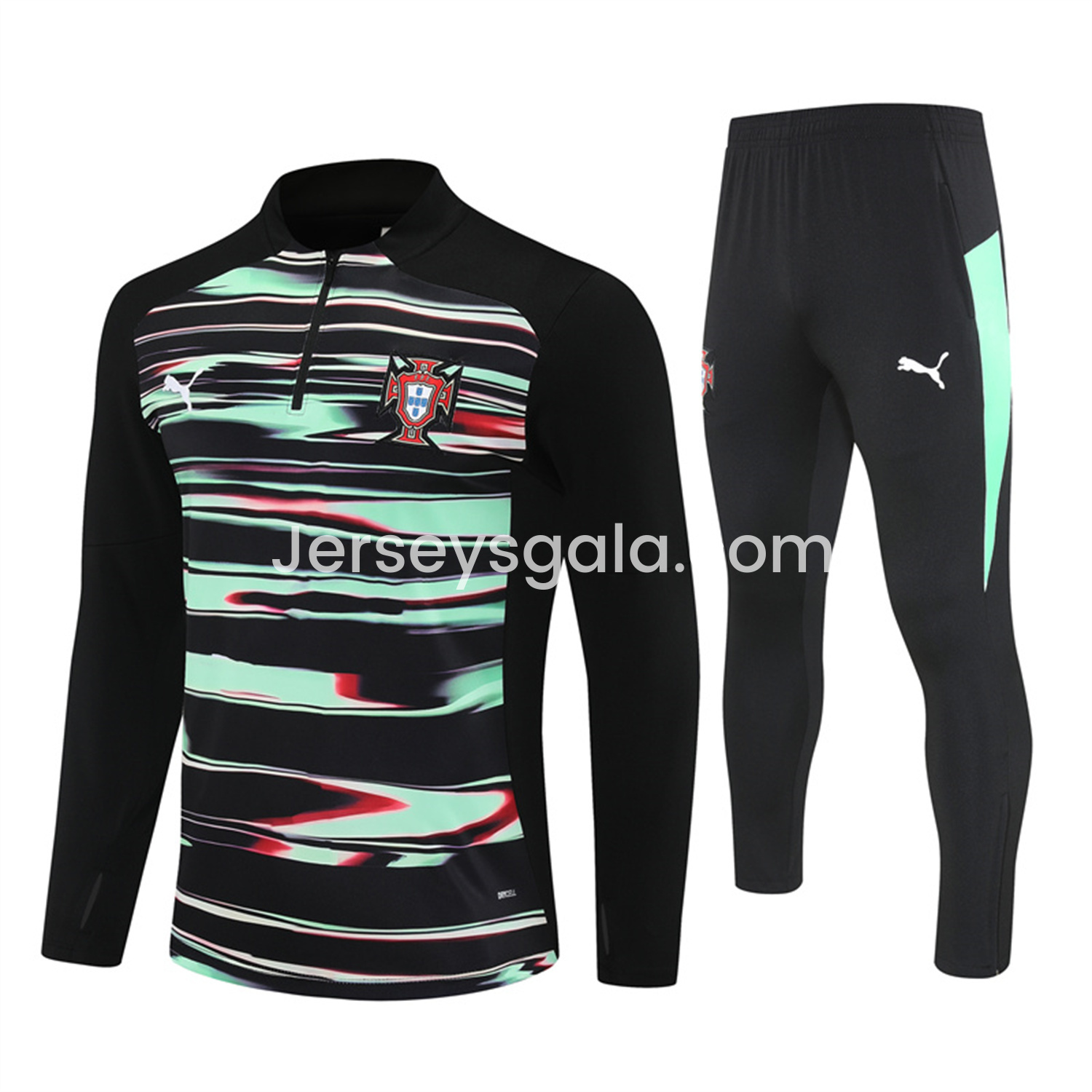 Portugal 25-26 Long Sleeve Training Set - Camouflage - SOCCERDEALSHOP
