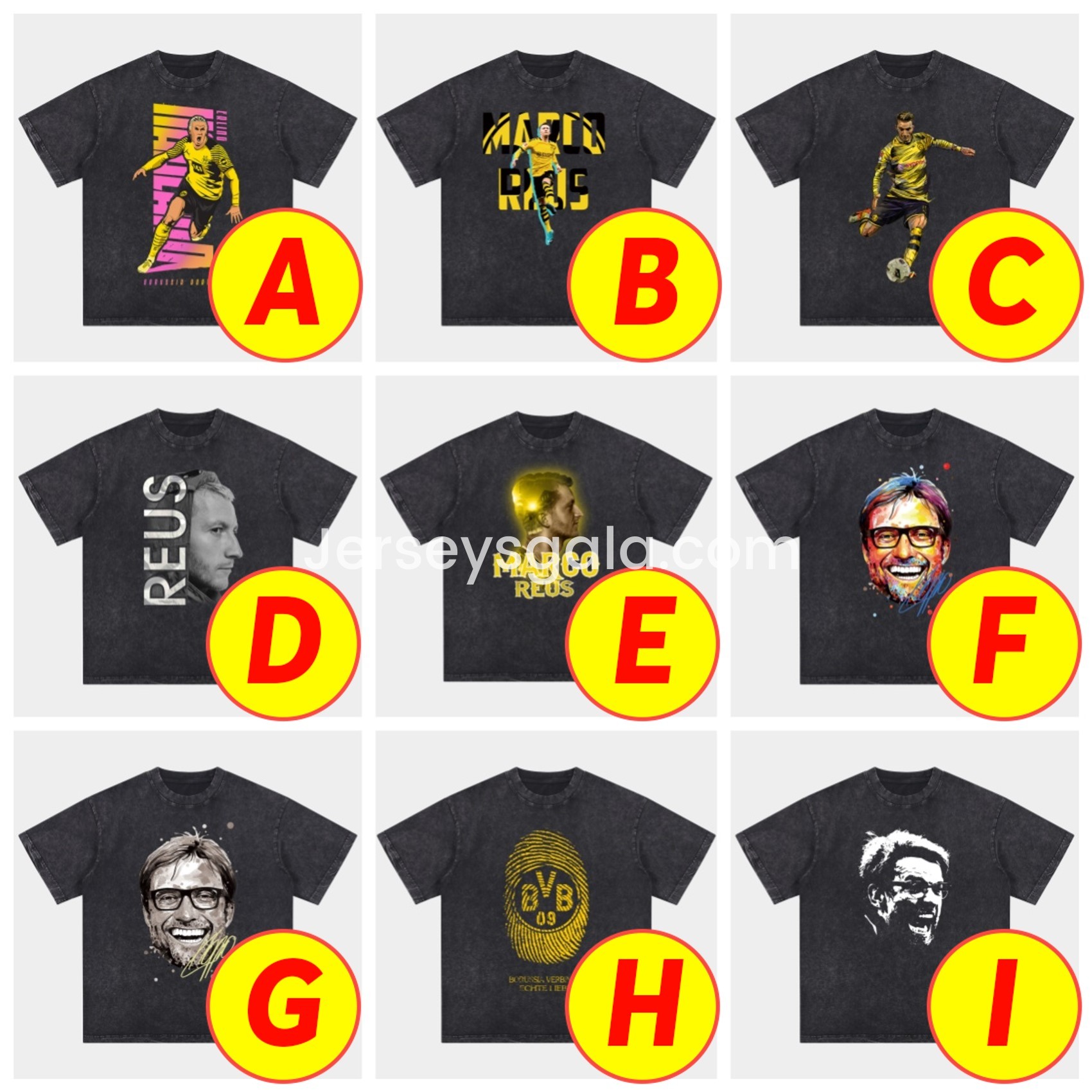 Dortmund Oversized Washed T-Shirt - SOCCERDEALSHOP