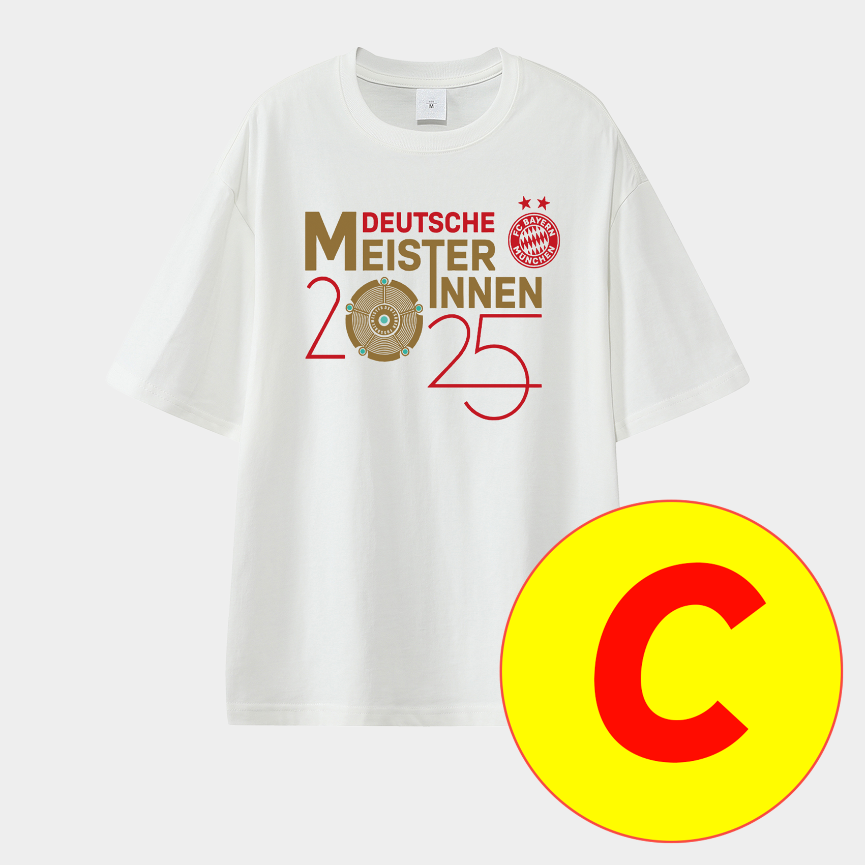 Bayern Munich Bundesliga Champions Deutscher Meister 2025 Unisex Pure Cotton T-shirt - SOCCERDEALSHOP