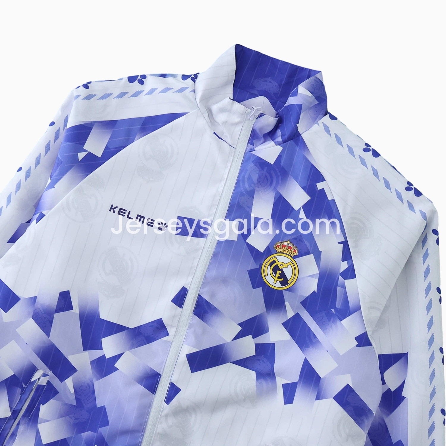 Retro Real Madrid 1996-97 Double Sided Reversible Windbreaker - Blue & Green - SOCCERDEALSHOP