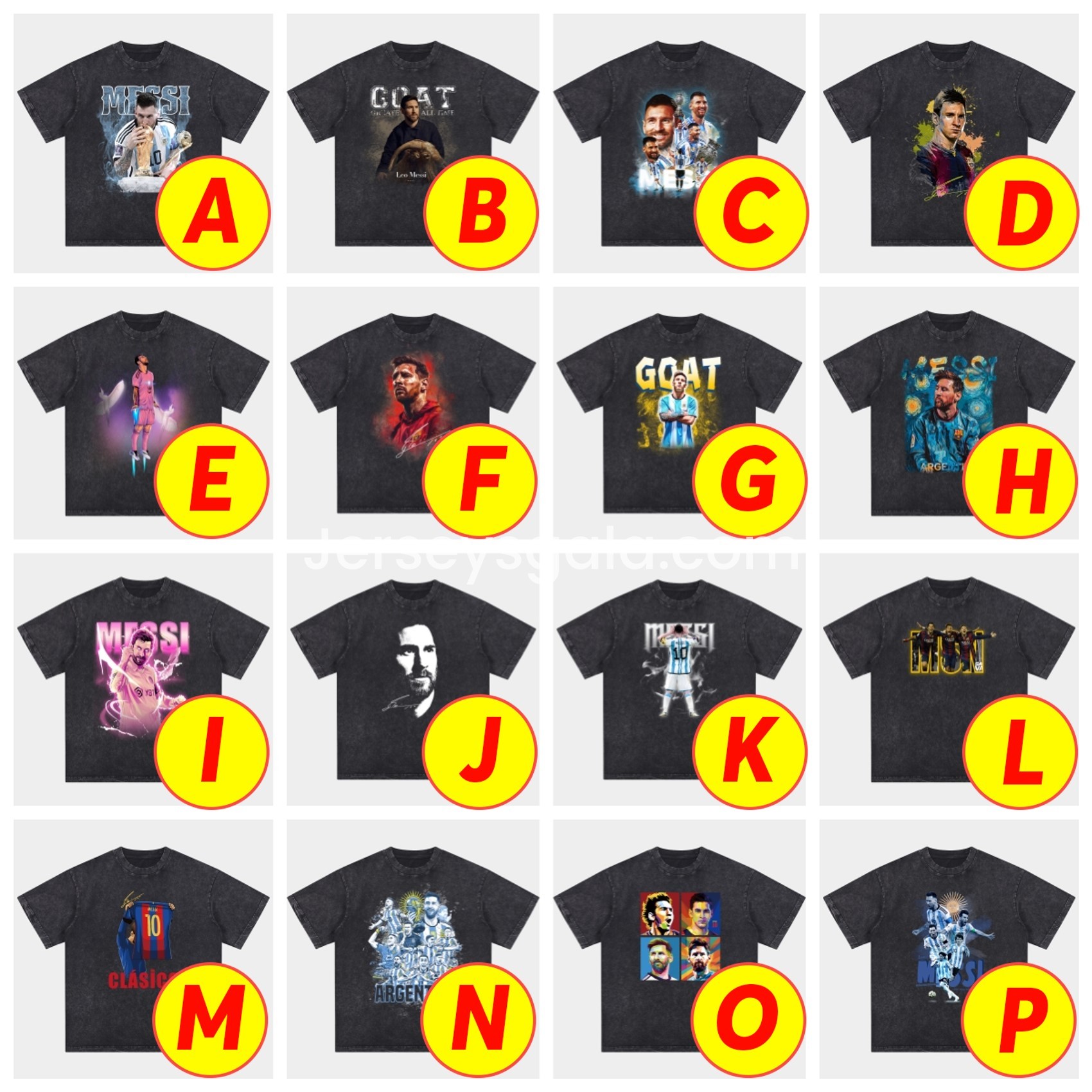 Messi GOAT Argentina B.A.R.S.A INT M.A.M Oversized Washed T-Shirt - SOCCERDEALSHOP