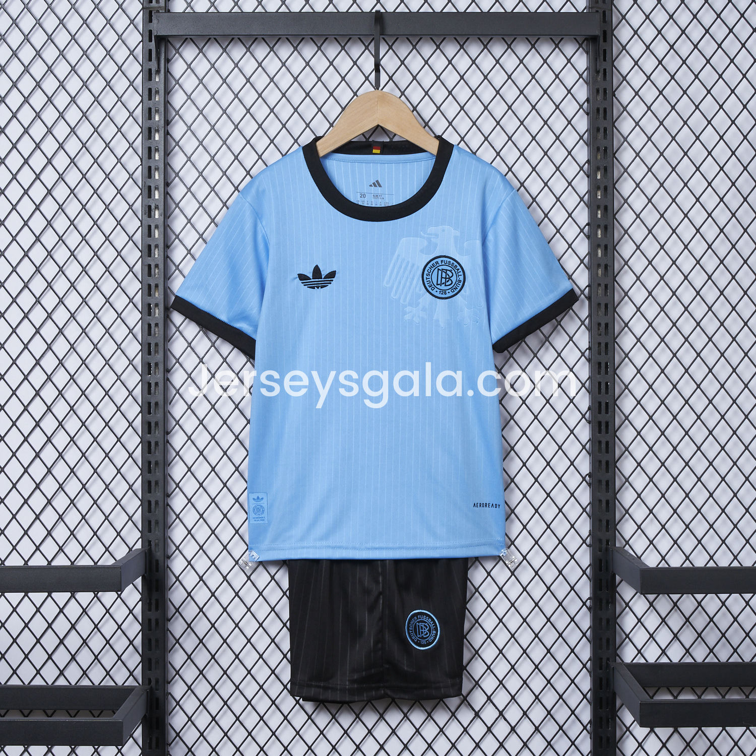 Germany 2025 125-Year Anniversary Blue Goalkeeper Kids Kit - SOCCERDEALSHOP