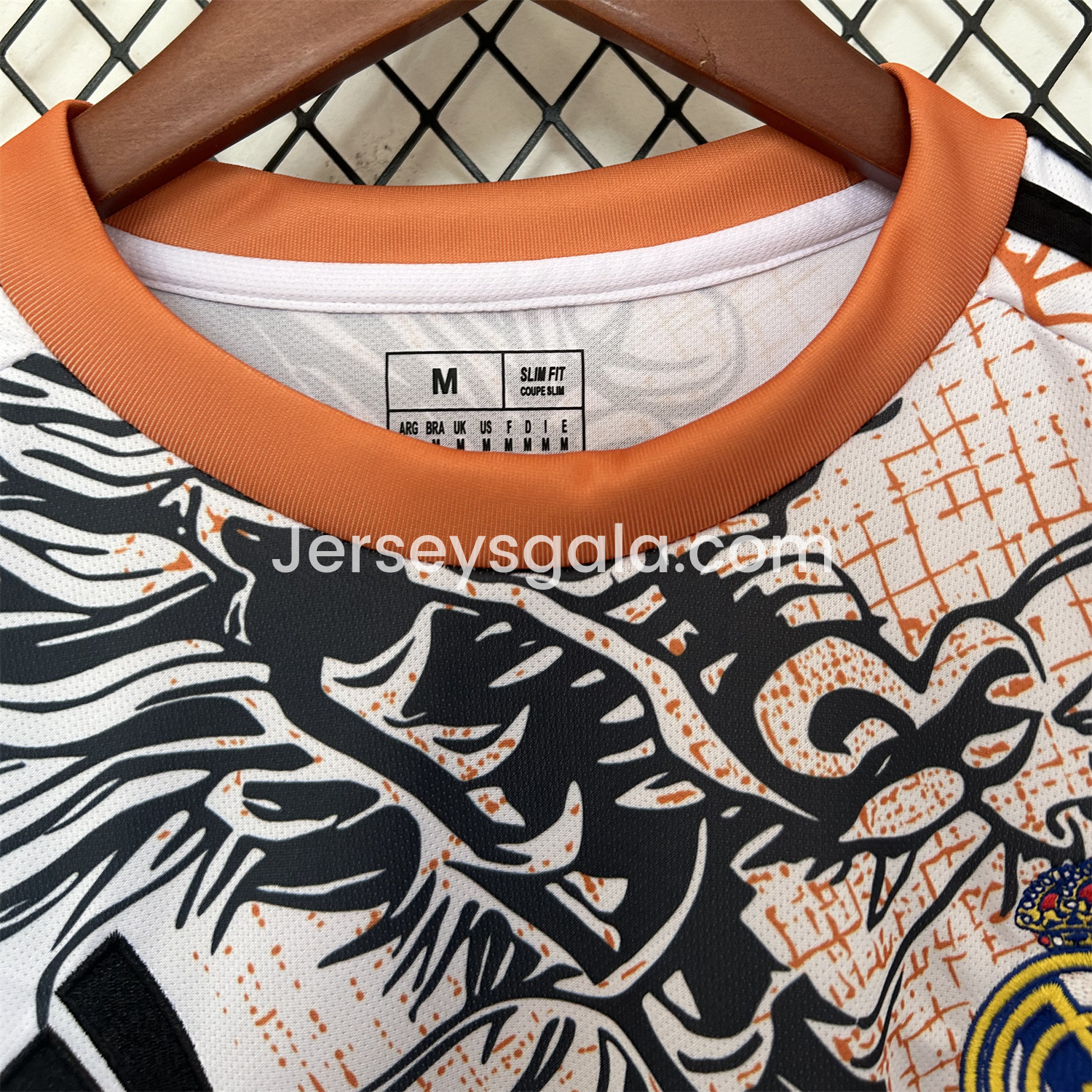 Real Madrid 25-26 Black Dragon Orange Dragon White Special Edition Jersey - Fans Version - SOCCERDEALSHOP