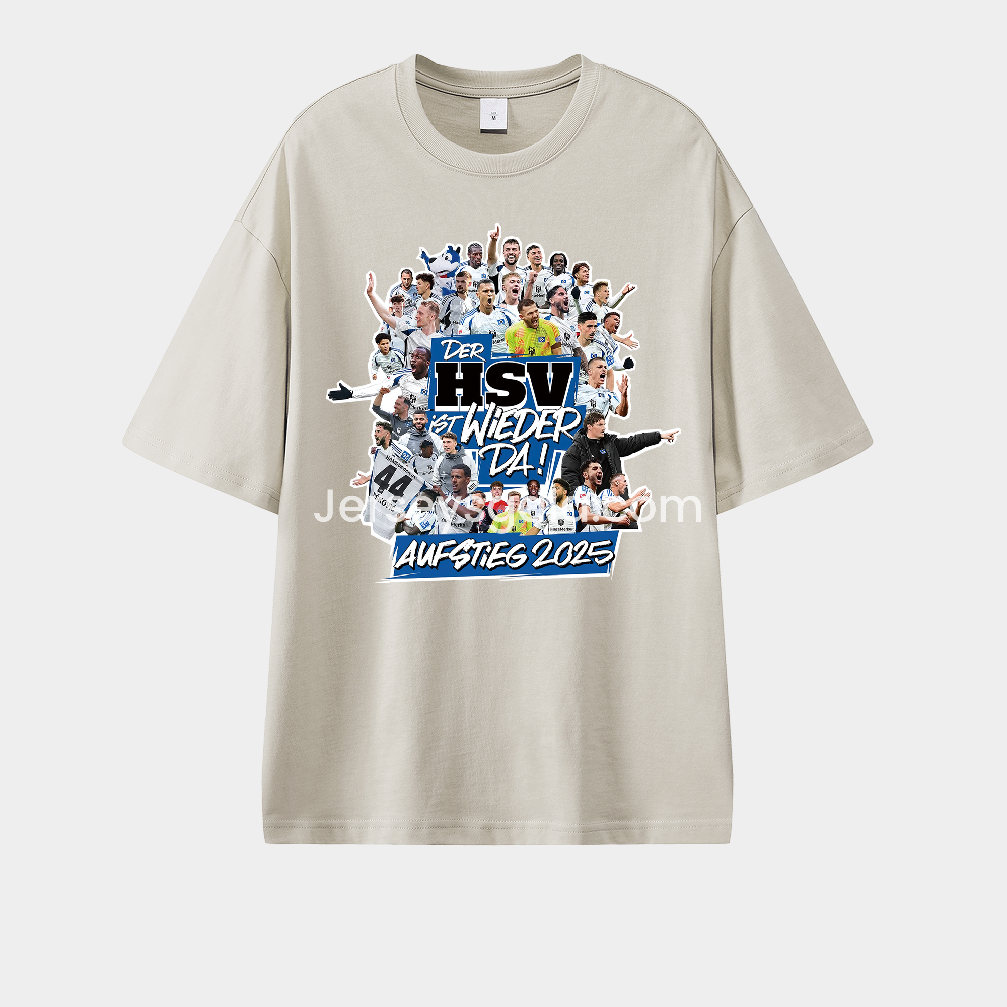 Hamburger SV DER HSV IST WIEDER DA AUFSTIEG 2025 Unisex Pure Cotton T-shirt - SOCCERDEALSHOP