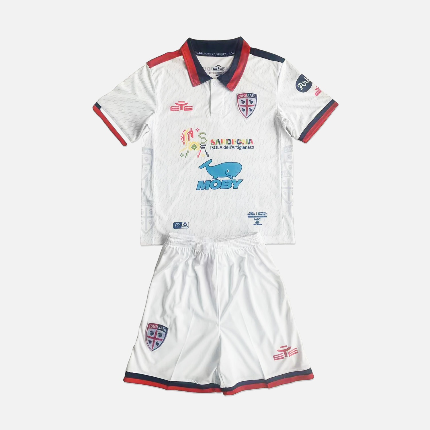 Cagliari Calcio 23-24 Away Stadium Kids Kit - SOCCERDEALSHOP