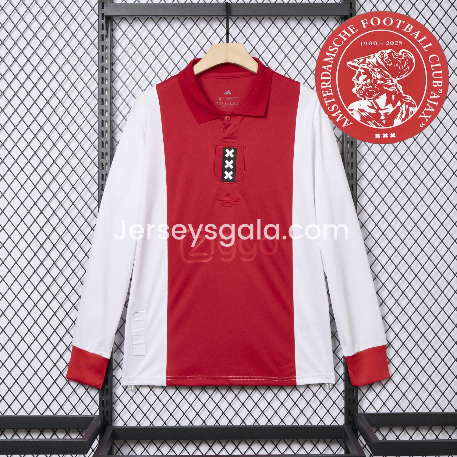 Ajax 2025 125-Year Anniversary Long Sleeves Jersey - Fans Version - SOCCERDEALSHOP