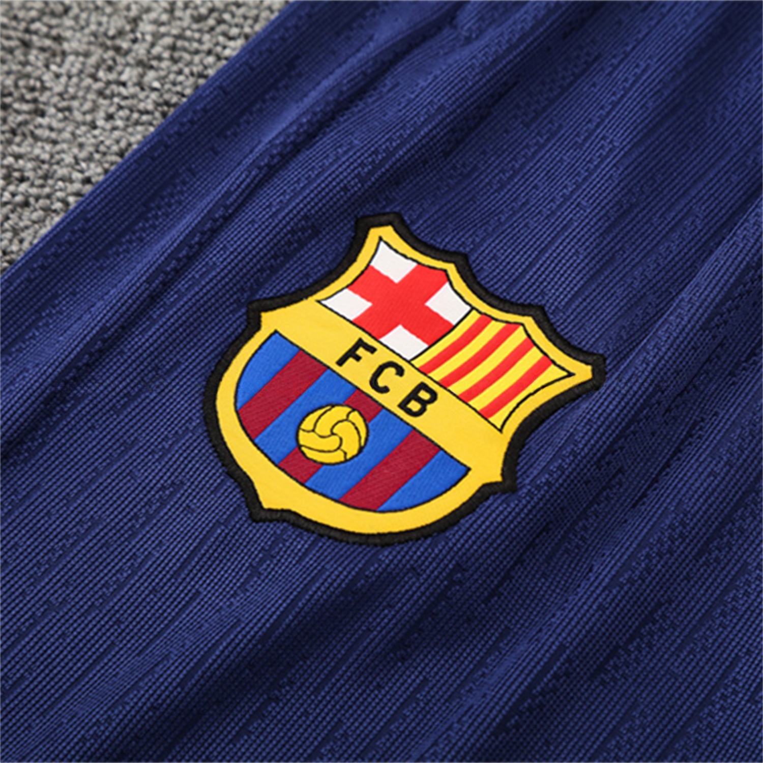 Barcelona 25-26 Long Sleeve Training Set - Royal Blue Top Yellow Sponsor & Royal Blue Pants - SOCCERDEALSHOP