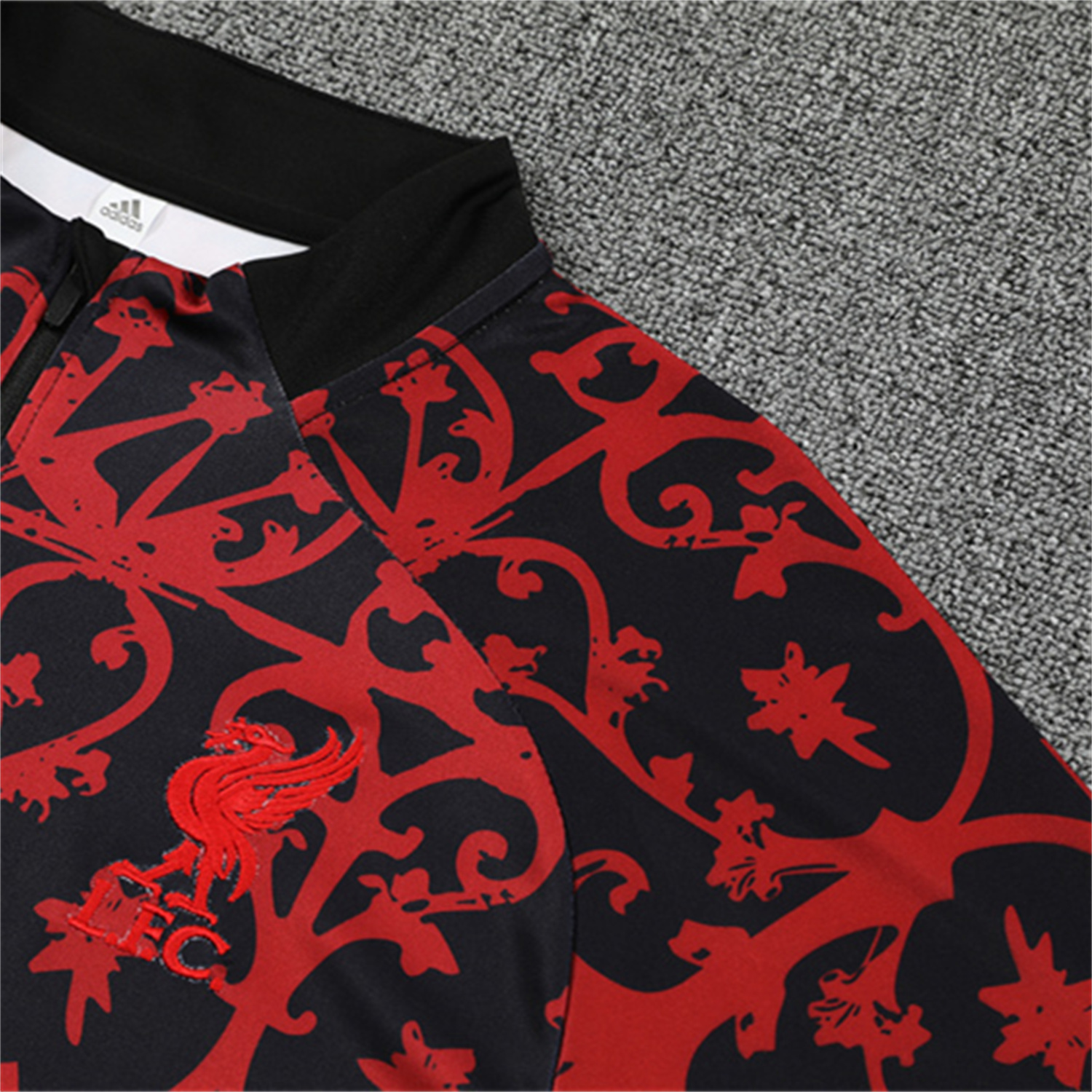 Liver.pool 25-26 Long Sleeve Training Set - Red Camouflage Top & Blsck Pants - SOCCERDEALSHOP