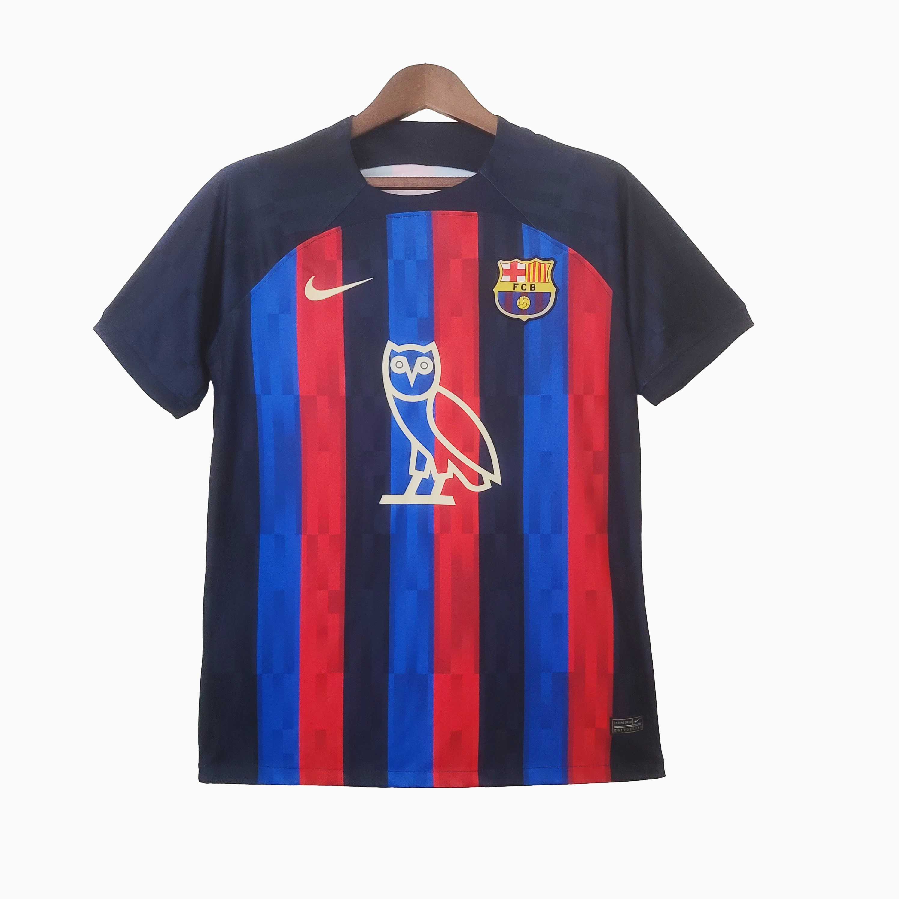 Barcelona 22-23 Owl Sponsor Special Edition Jersey - Fans Version - SOCCERDEALSHOP