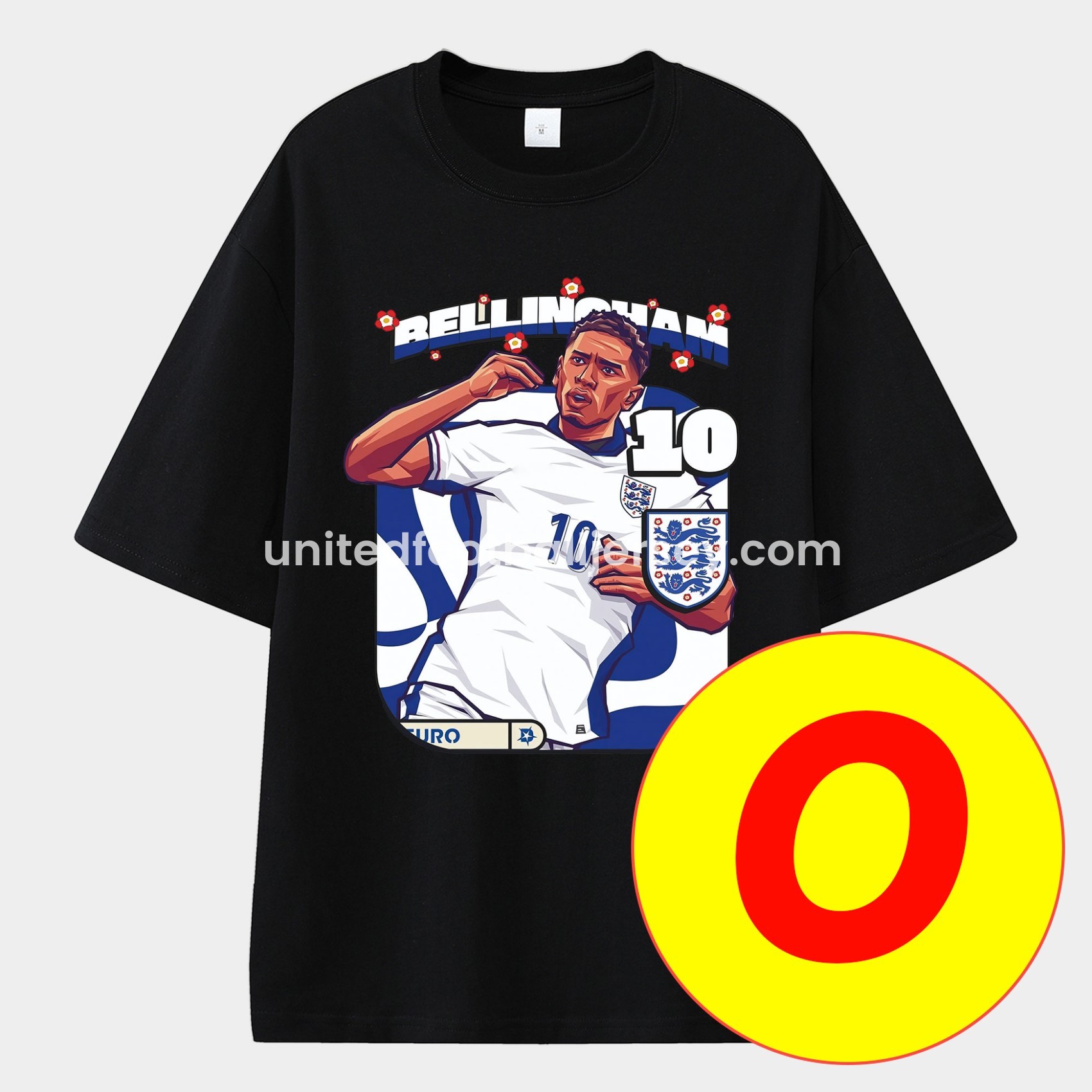 Bellingham Real Madrid England 24-25 25-26 Unisex Pure Cotton T-shirt - SOCCERDEALSHOP