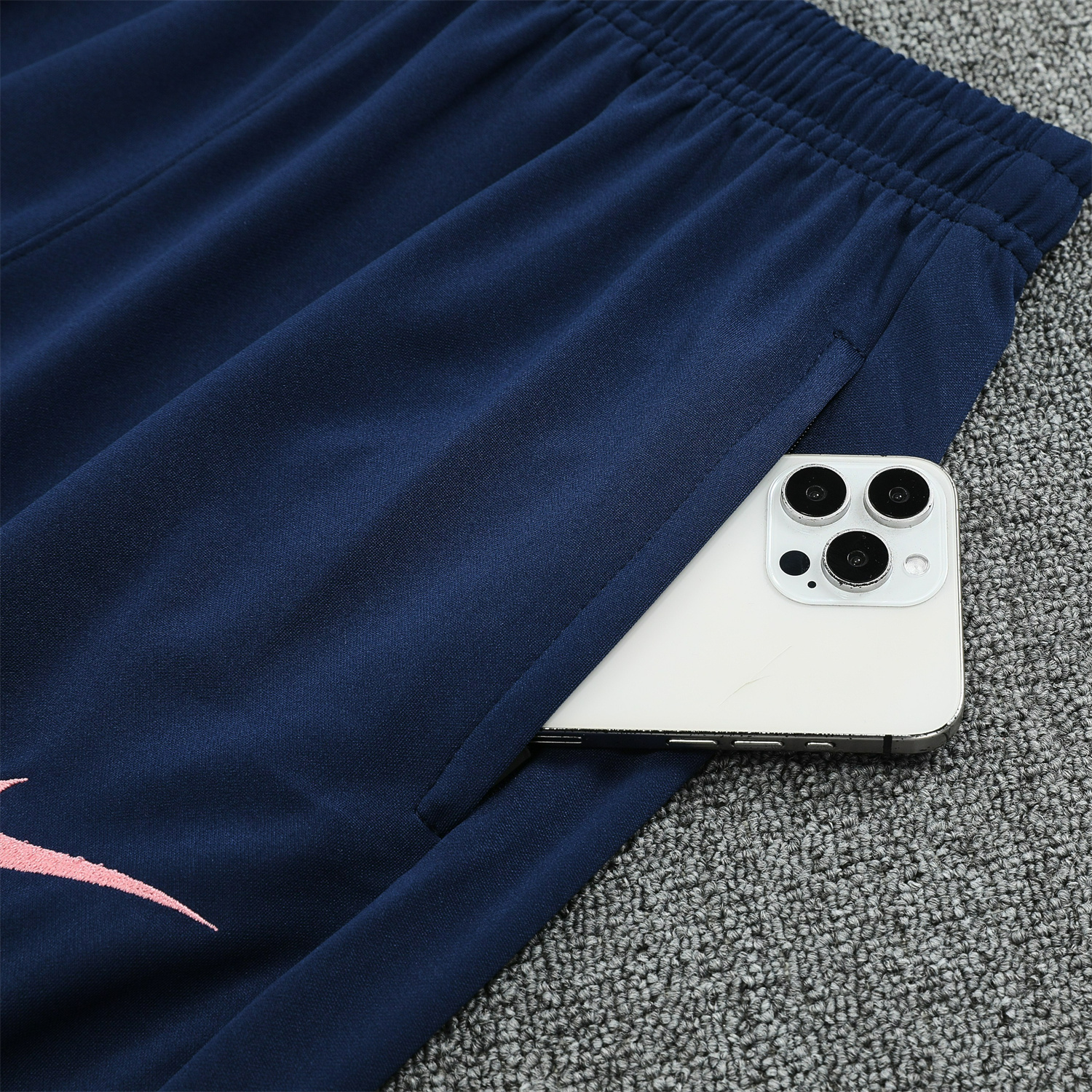 Atletico Madrid 25-26 POLO Short-Sleeve Training Set - Blue Top & Deep Blue Pants - SOCCERDEALSHOP