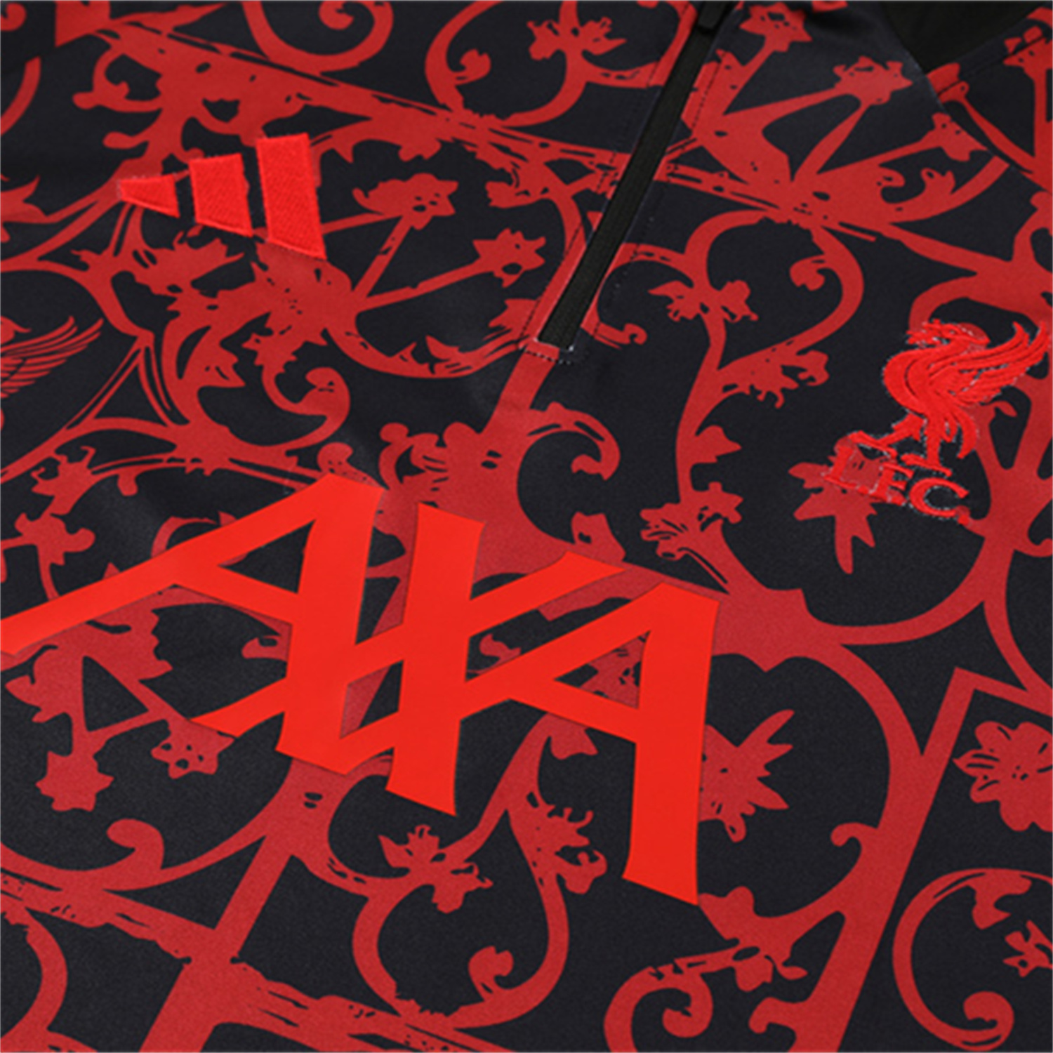 Liver.pool 25-26 Long Sleeve Training Set - Red Camouflage Top & Blsck Pants - SOCCERDEALSHOP