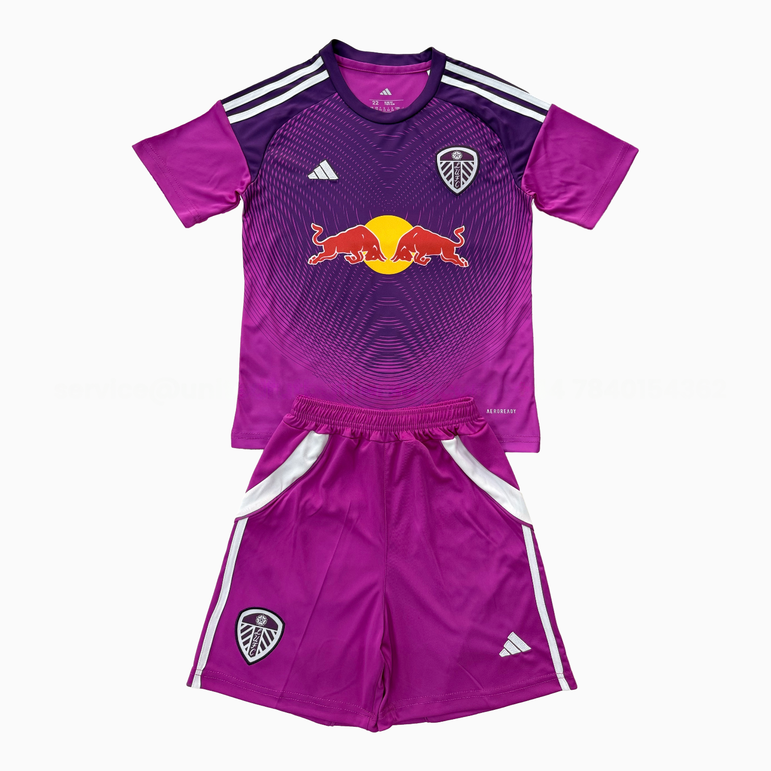 Leeds United 25-26 Purple Goalkeeper Kids Kit - SOCCERDEALSHOP