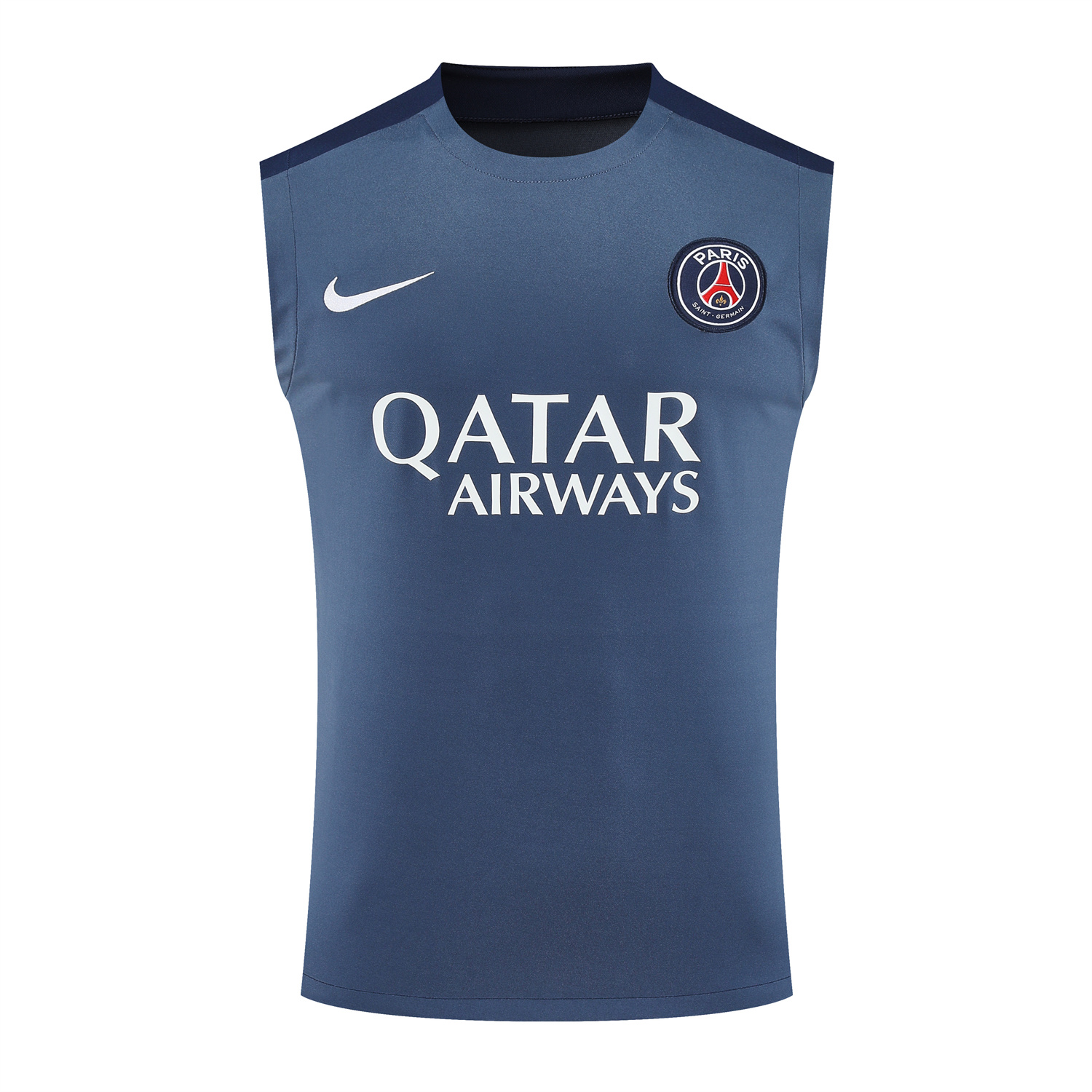 Paris Saint-Germain PSG 25-26 Vest Training Set - Deep Blue Vest & Deep Blue Shorts - SOCCERDEALSHOP