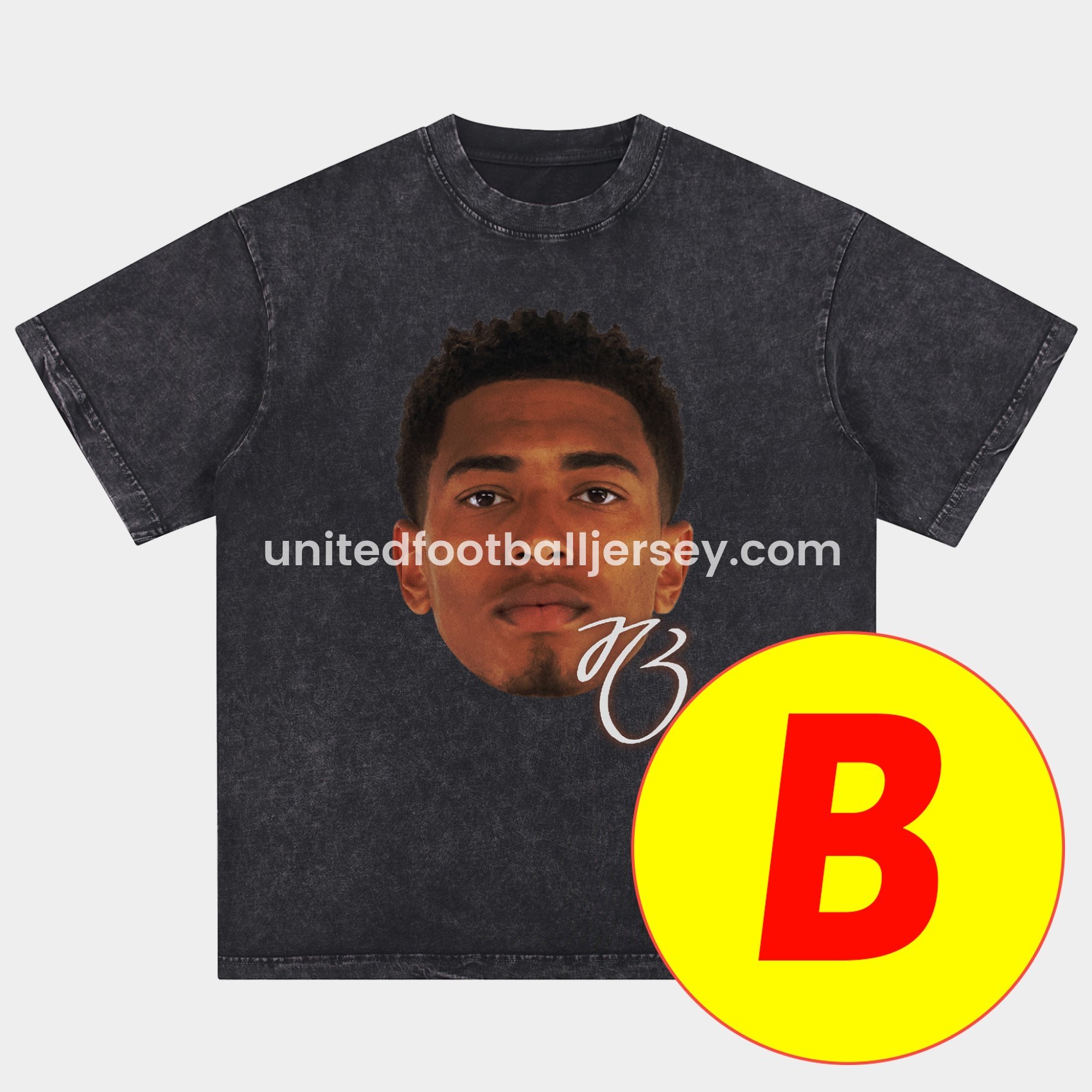 Bellingham Real Madrid England 24-25 25-26 Oversized Washed T-Shirt - SOCCERDEALSHOP