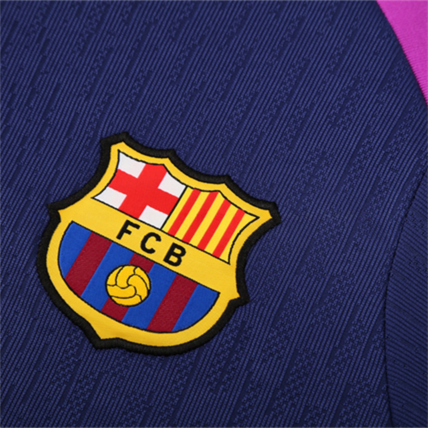 Barcelona 25-26 Long Sleeve Training Set - Royal Blue Top Yellow Sponsor & Royal Blue Pants - SOCCERDEALSHOP