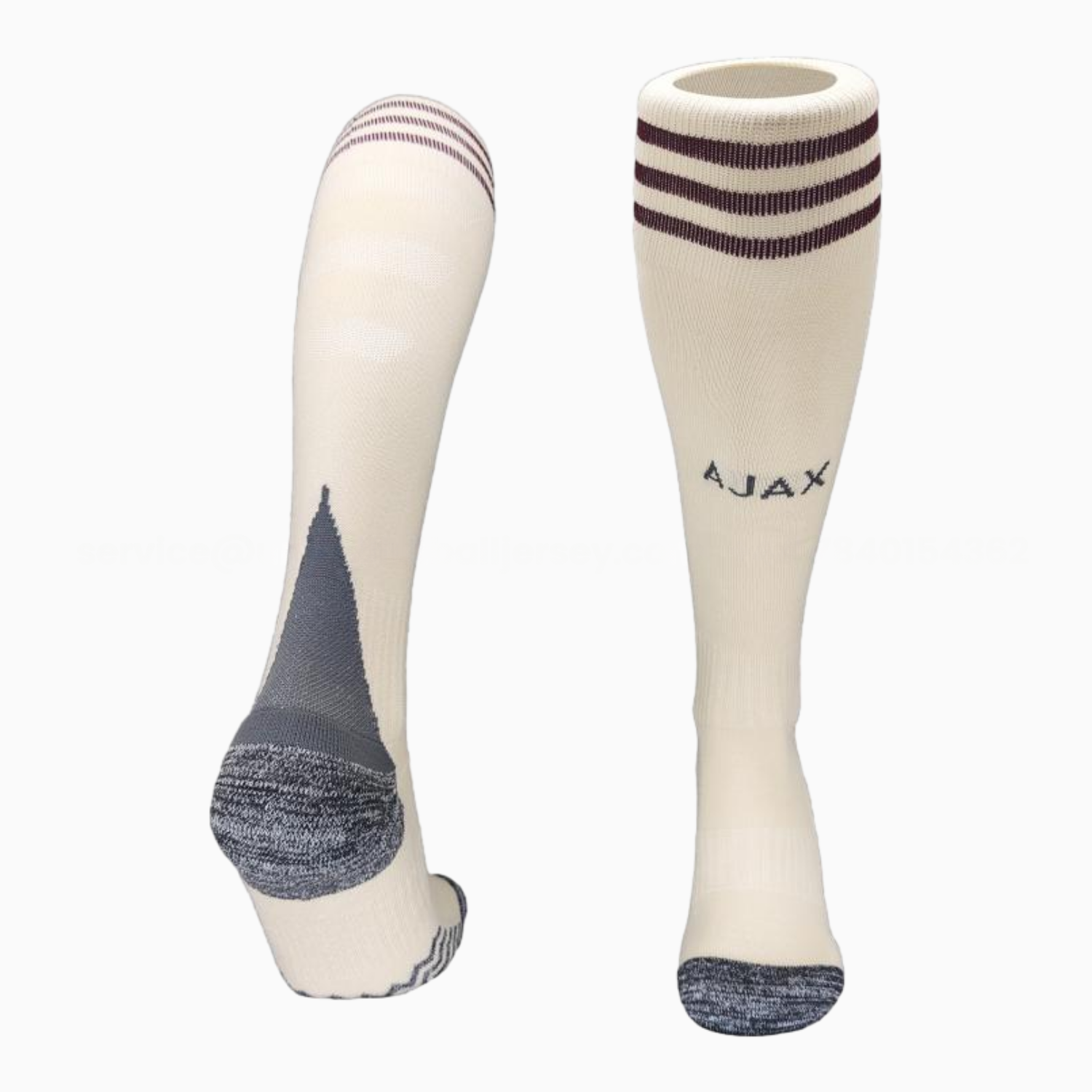 Ajax 25-26 Third Socks - Off White - SOCCERDEALSHOP