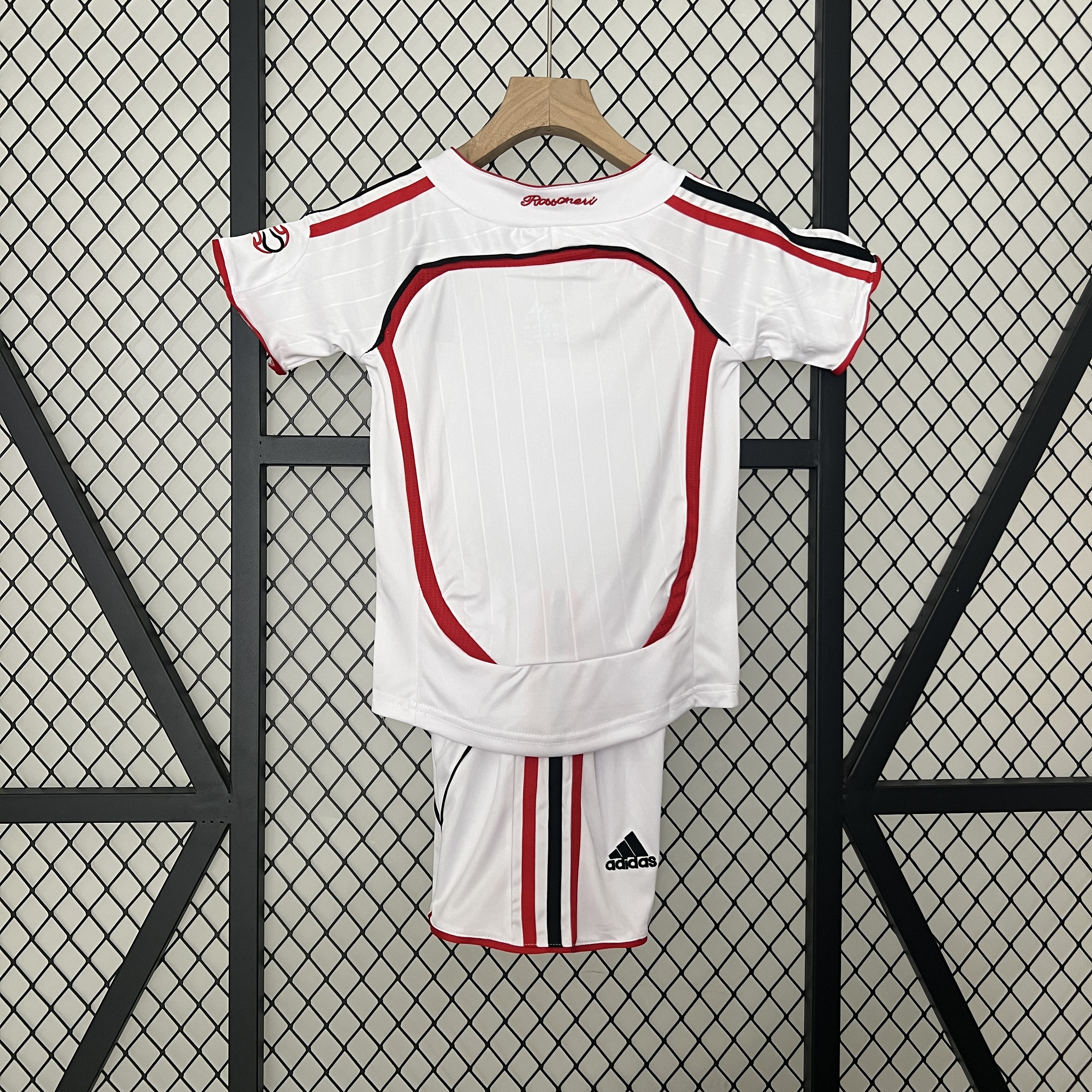 Retro AC Milan 2006-07 Away Stadium Kids Kit - Champions League Final - SOCCERDEALSHOP