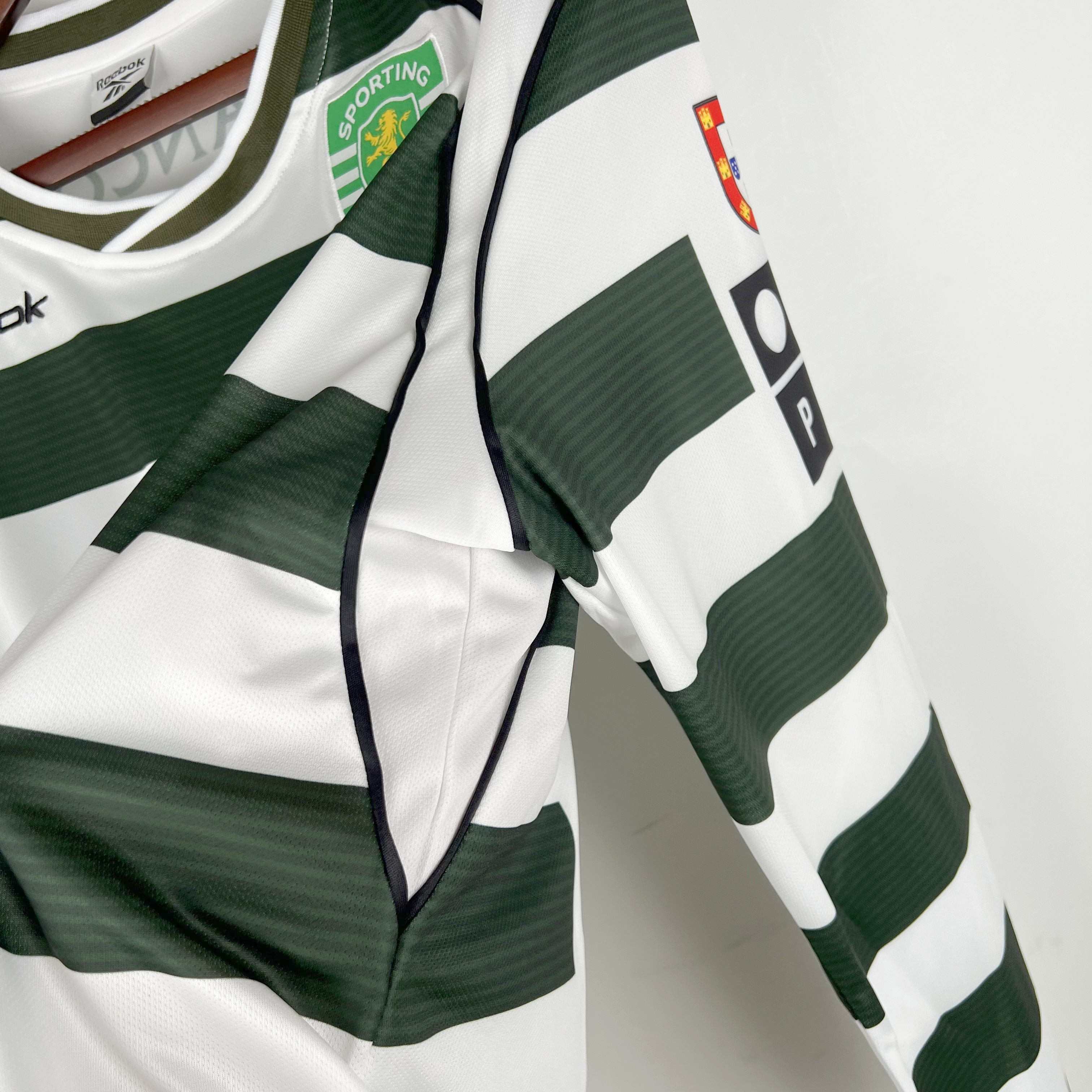 Retro Sporting CP 03-04 Home Stadium Long Sleeve Jersey - SOCCERDEALSHOP