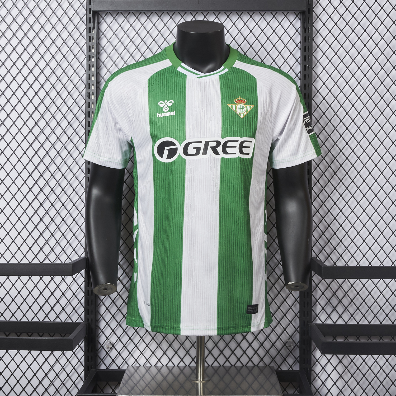 Real Betis 25-26 Home Stripes Jersey - Player Version - SOCCERDEALSHOP