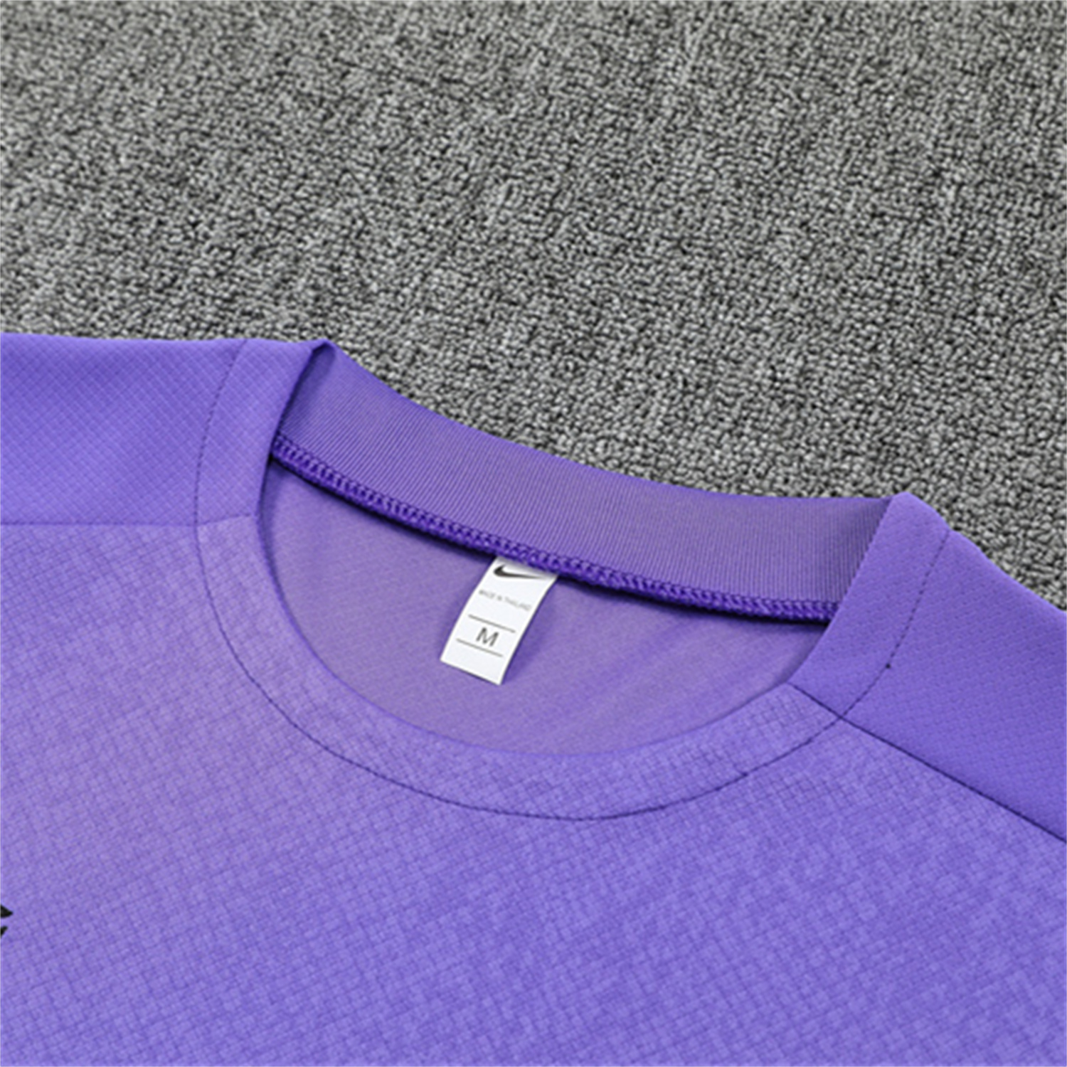 Barcelona 25-26 X KB Kids Short-Sleeve Training Set - Purple Top & Black Shorts - SOCCERDEALSHOP