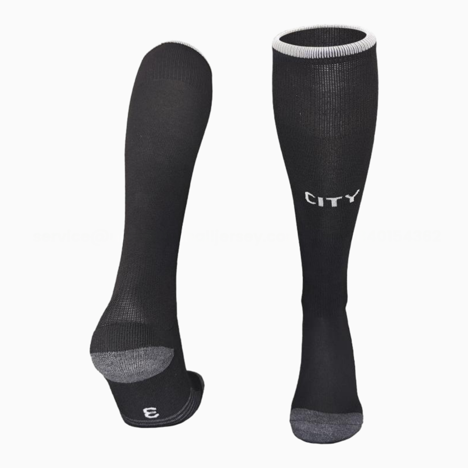 Manchester City 25-26 Away Socks - Black - SOCCERDEALSHOP