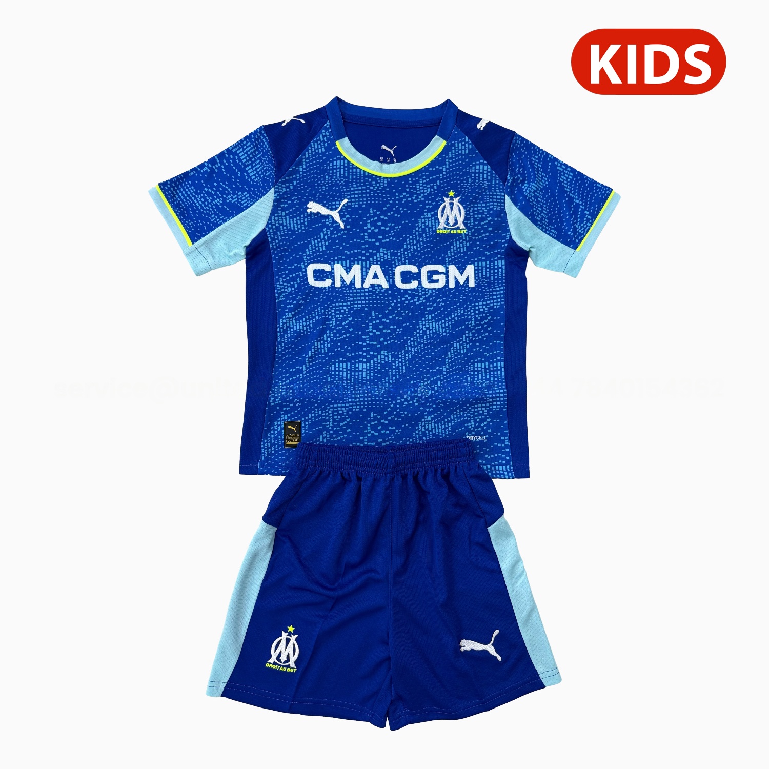 Marseille 25-26 Third Kids Kit - SOCCERDEALSHOP