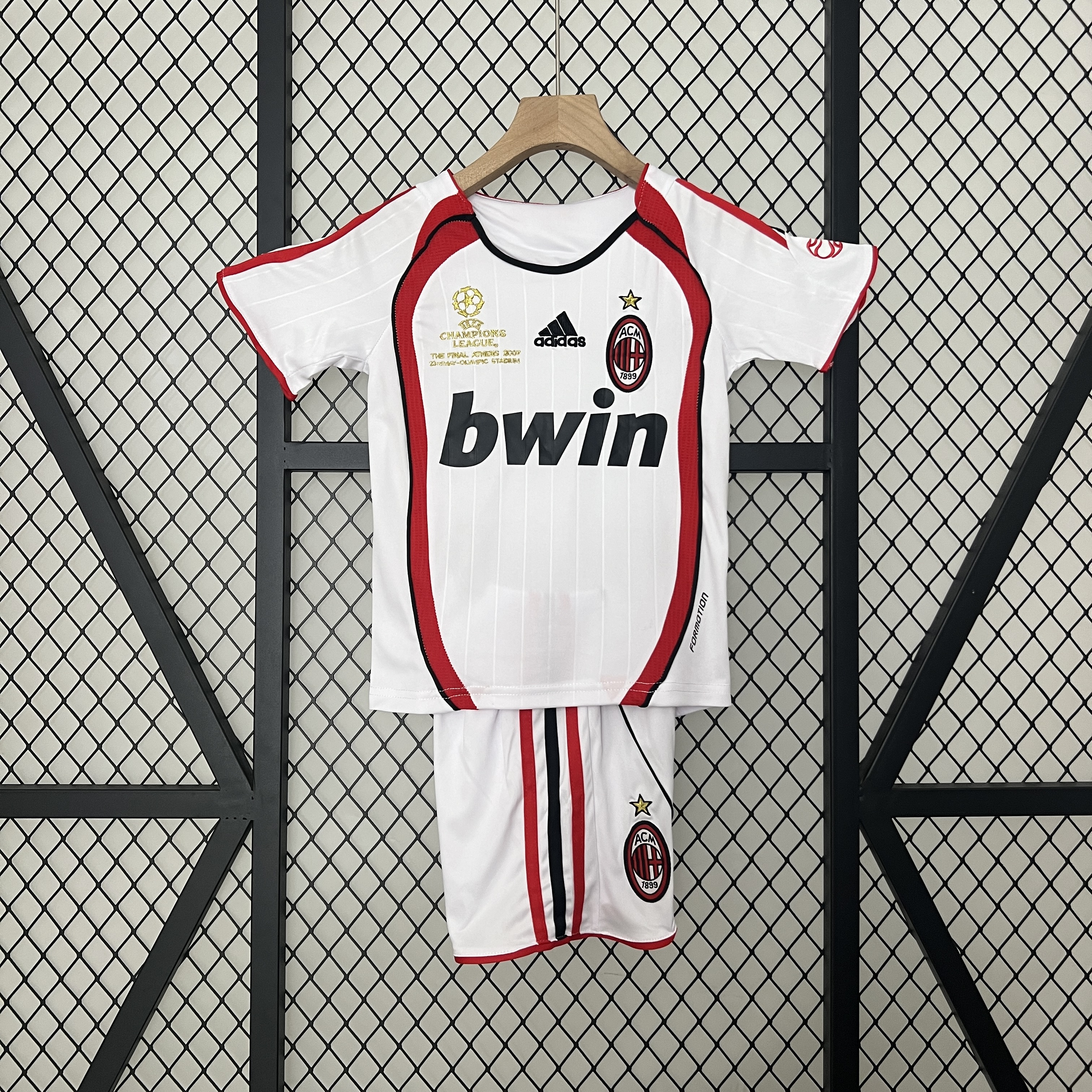 Retro AC Milan 2006-07 Away Stadium Kids Kit - Champions League Final - SOCCERDEALSHOP