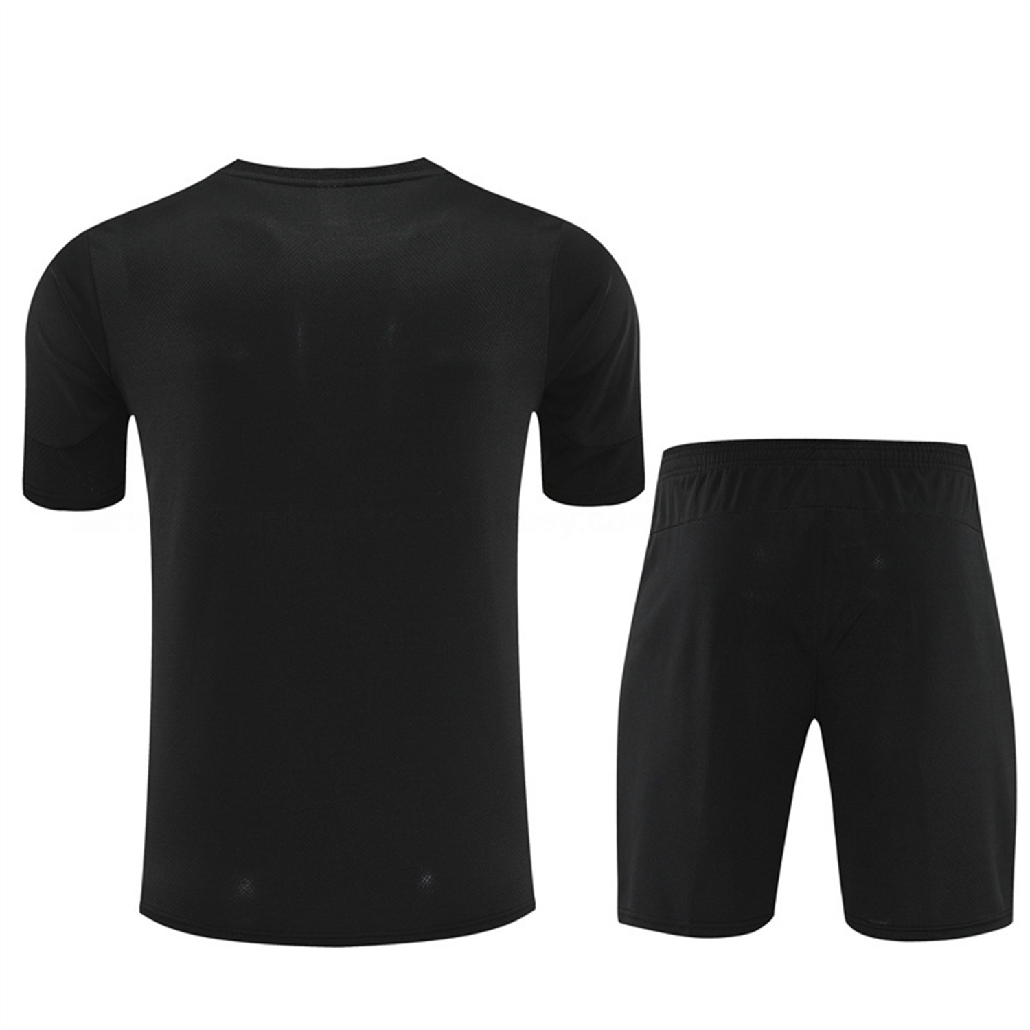 Manchester City 25-26 Kids Short-Sleeve Training Set - Black Top & Black Shorts - SOCCERDEALSHOP